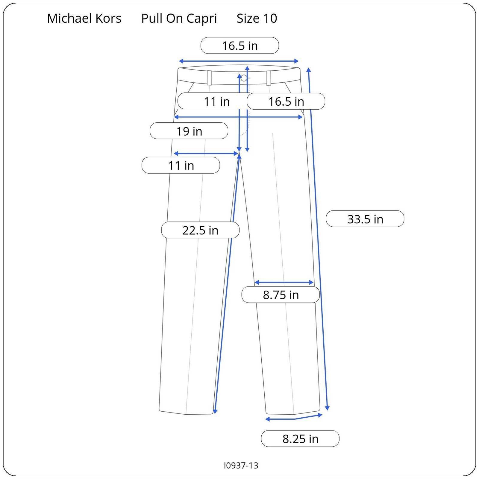 Michael Kors Michael Kors Seamed Pull On Capri pants white Women Size 10 Size 32" / US 10 / IT 46 - 10 Thumbnail