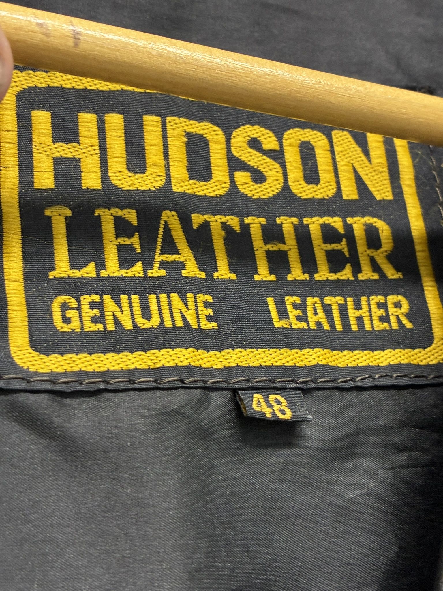 Other Hudson Black Genuine Leather Biker Vest Size 48 Snap Size US XL / EU 56 / 4 - 3 Thumbnail