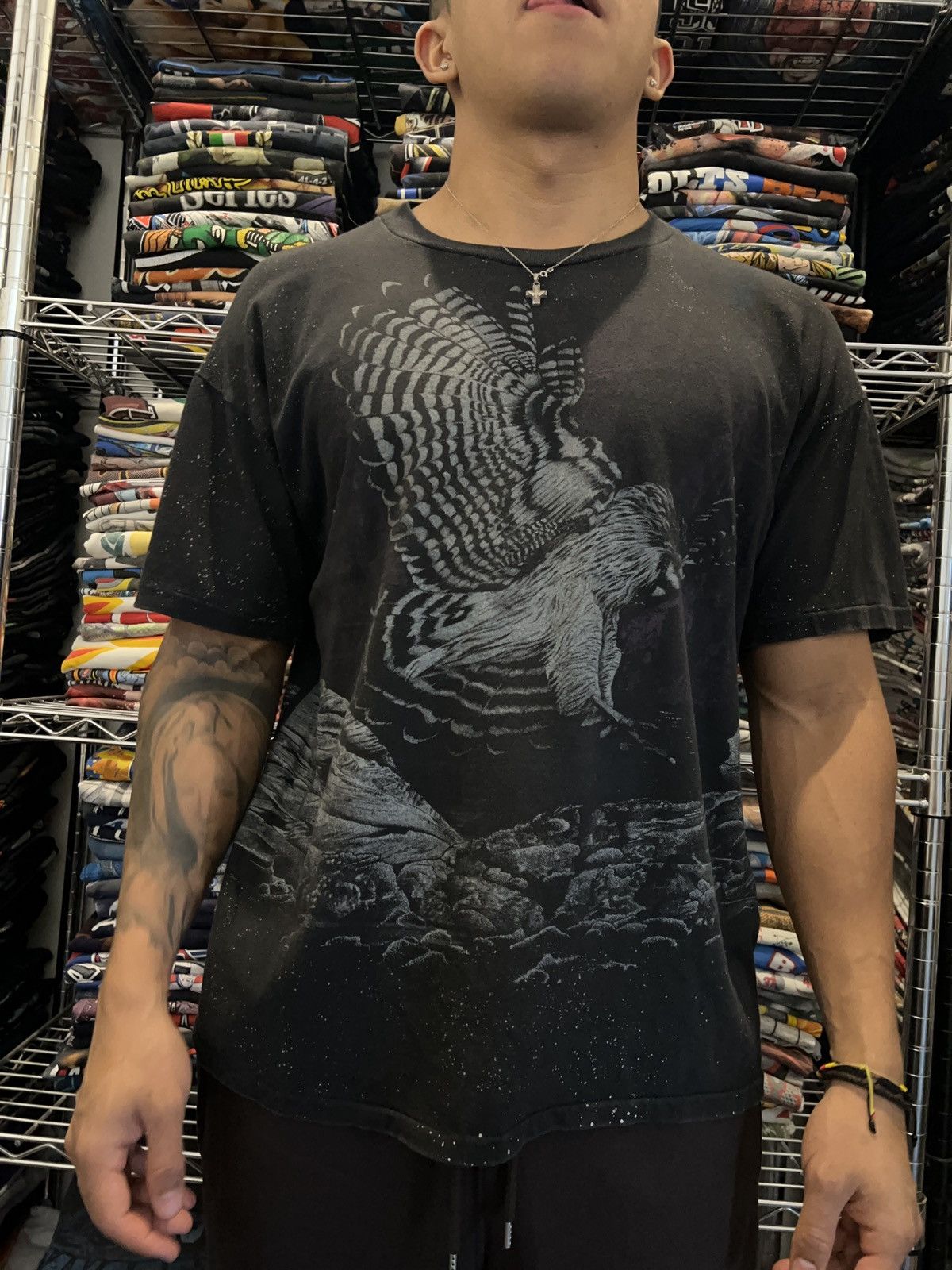 Habitat 90s Nature AOP Eagle Sunrise Sportswear Single Stitch Tee Size US XL / EU 56 / 4 - 3 Thumbnail