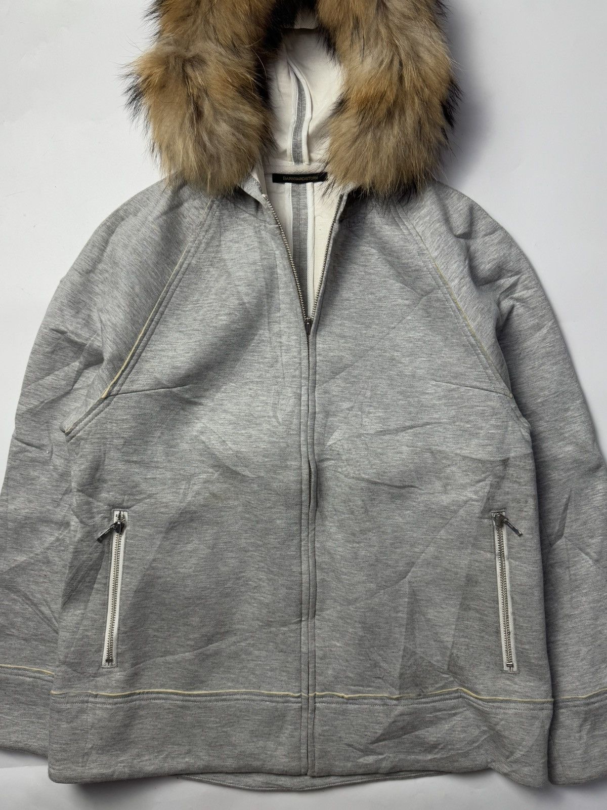 If Six Was Nine × Japanese Brand × Le Grande Bleu (L.G.B.) Fur Hoodie Japanese Barnyardstorm Lgb Goa Style Size US M / EU 48-50 / 2 - 3 Thumbnail