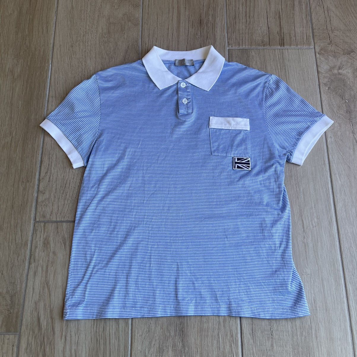 Dior × Hedi Slimane SS06 Dior Homme Union Jack Flag Striped Polo