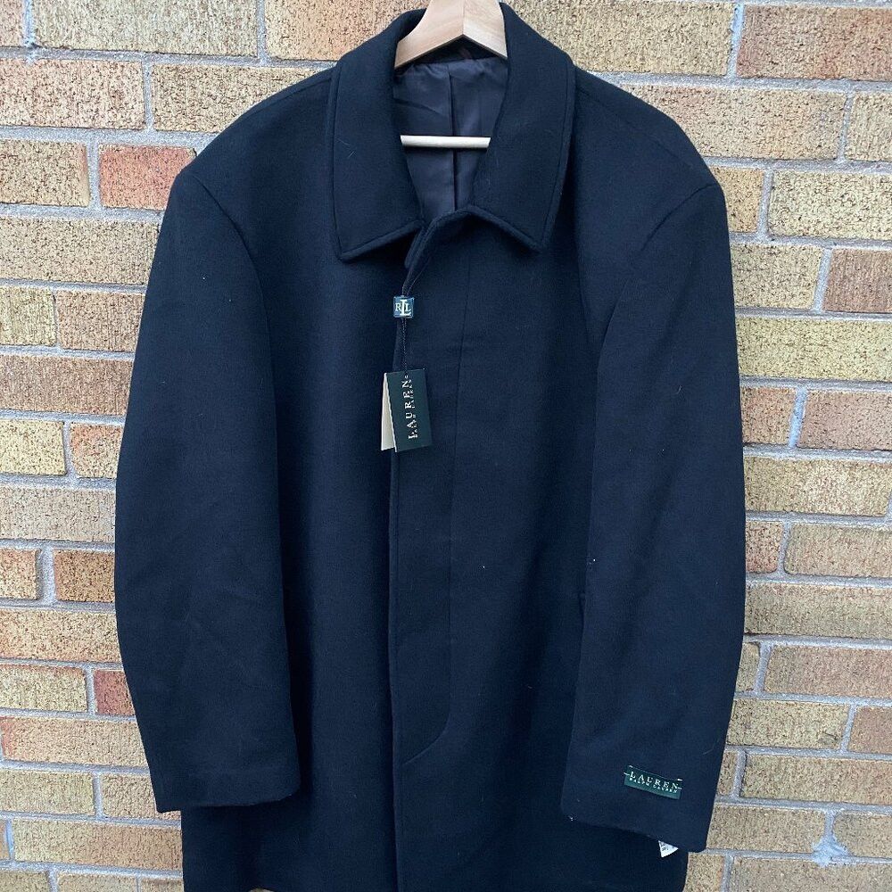 Ralph Lauren BNWT Ralph Lauren Overcoat Wool Blend Black 46R Jacket Coat Size US M / EU 48-50 / 2 - 1 Thumbnail