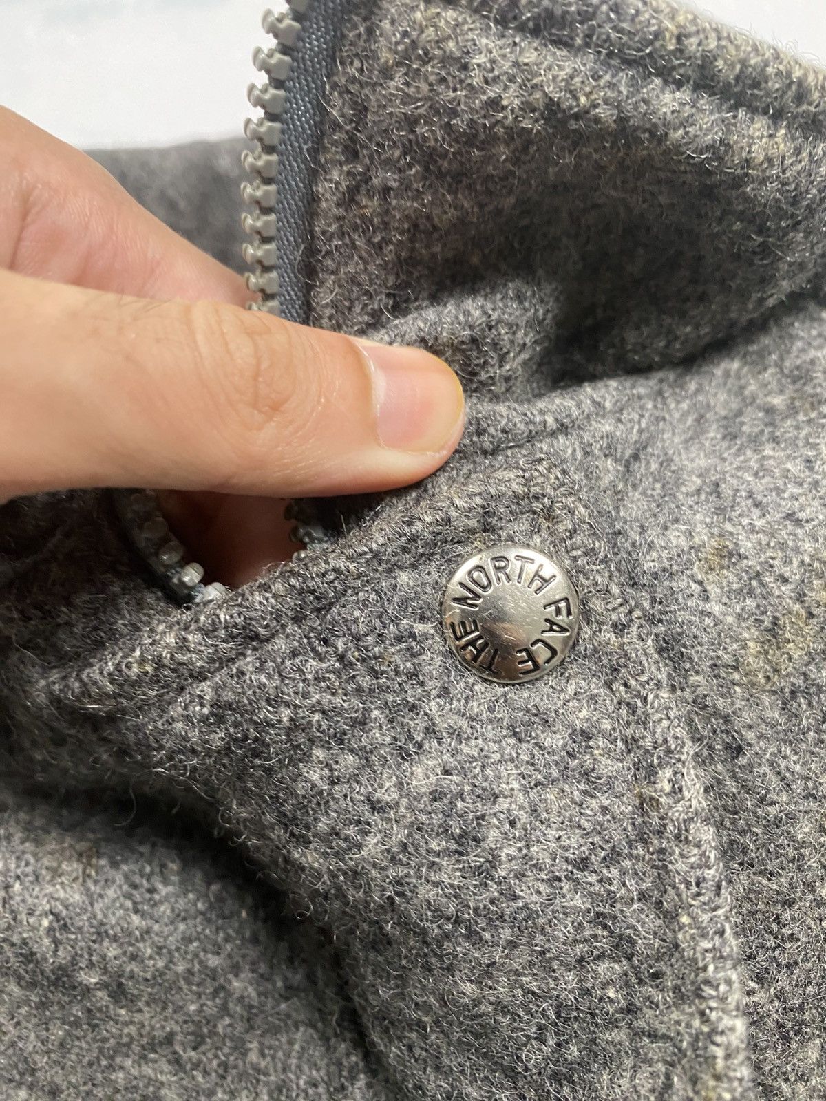 The North Face Vintage 90s The Northface Wool Zipper Crop Jacket Size M / US 6-8 / IT 42-44 - 5 Thumbnail