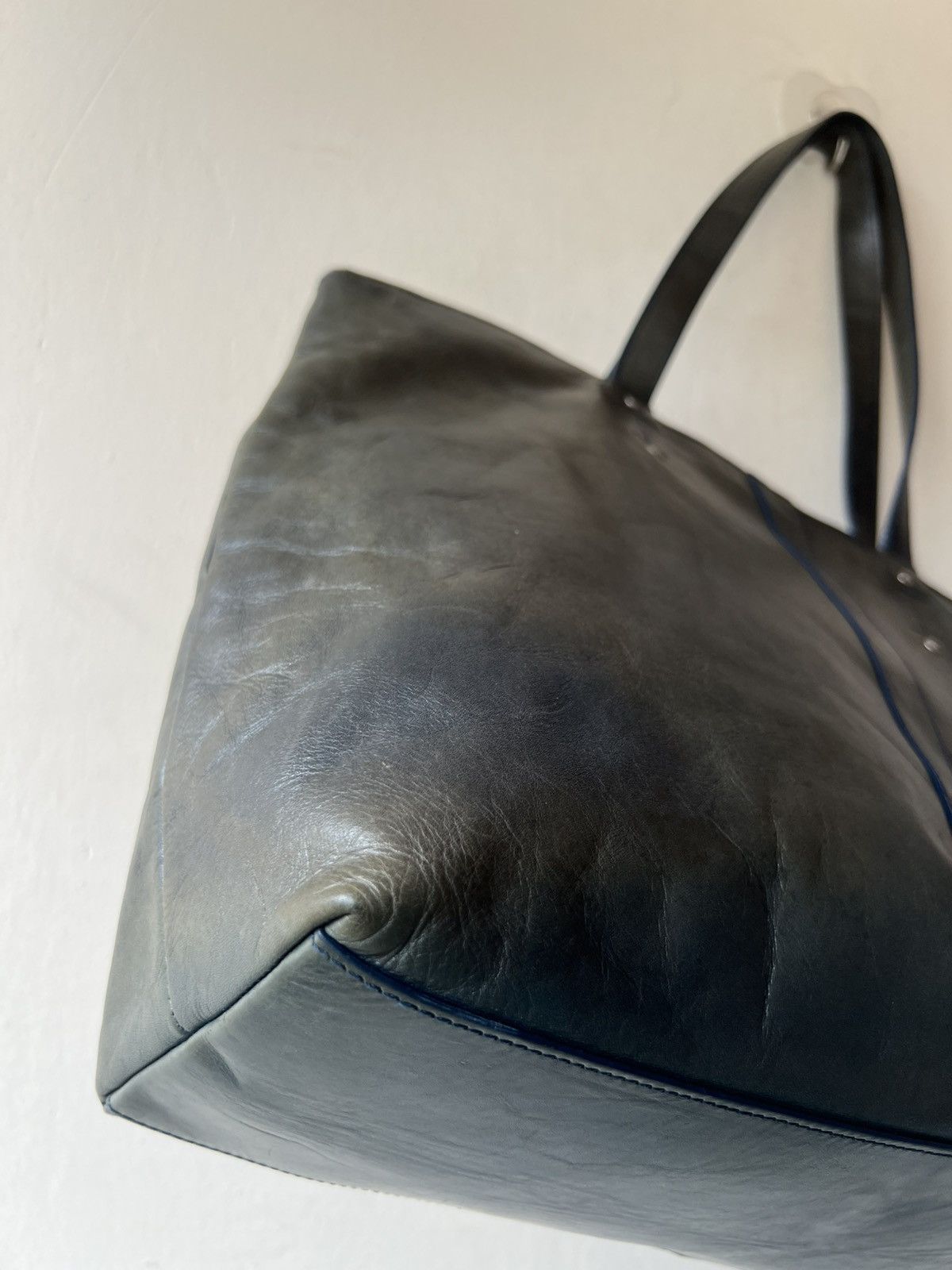 Tete Homme Tete Homme Japan Faded Patina All Leather Tote Bag Size ONE SIZE - 22 Thumbnail