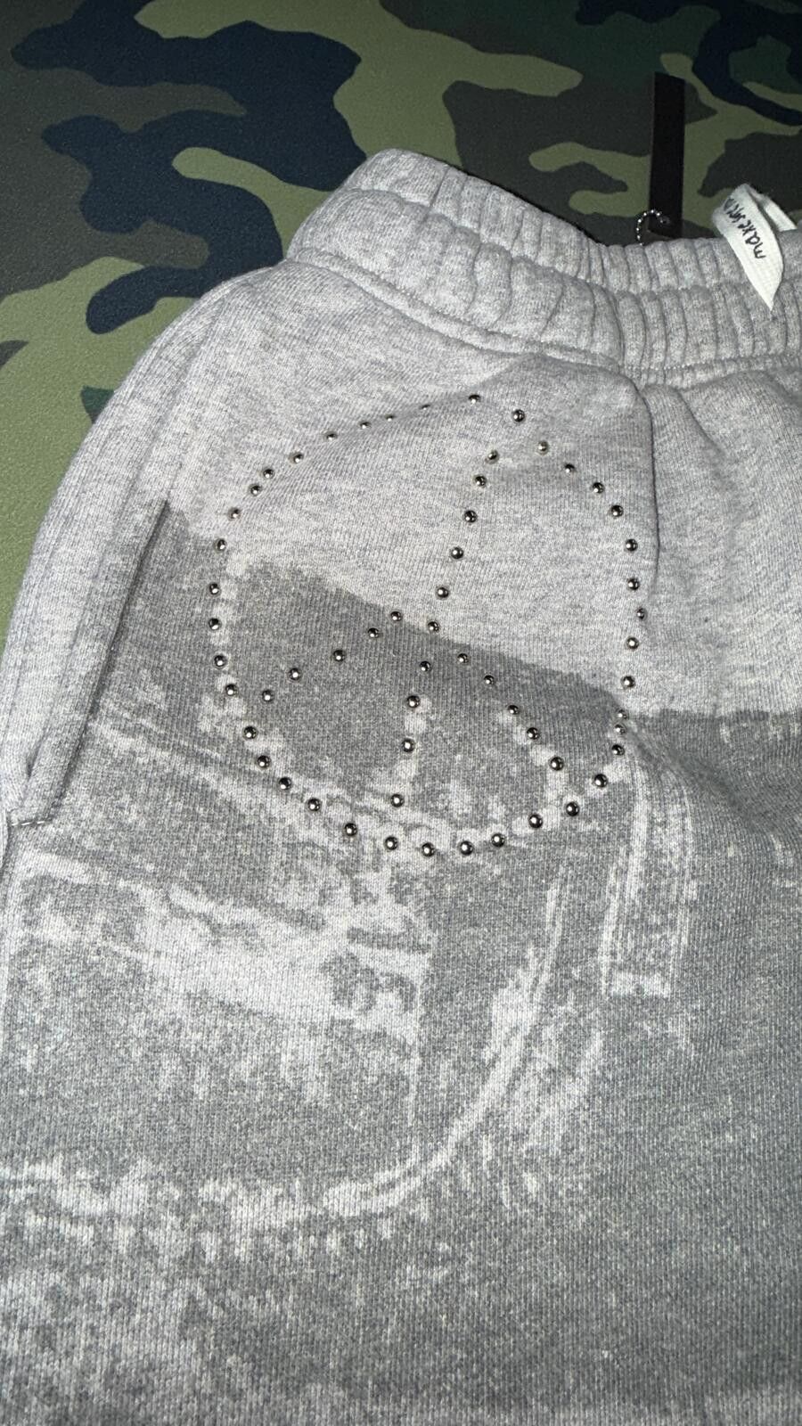 Other Boredom Kills Denim Print Sweat Shorts Size US 38 / EU 54 - 3 Thumbnail