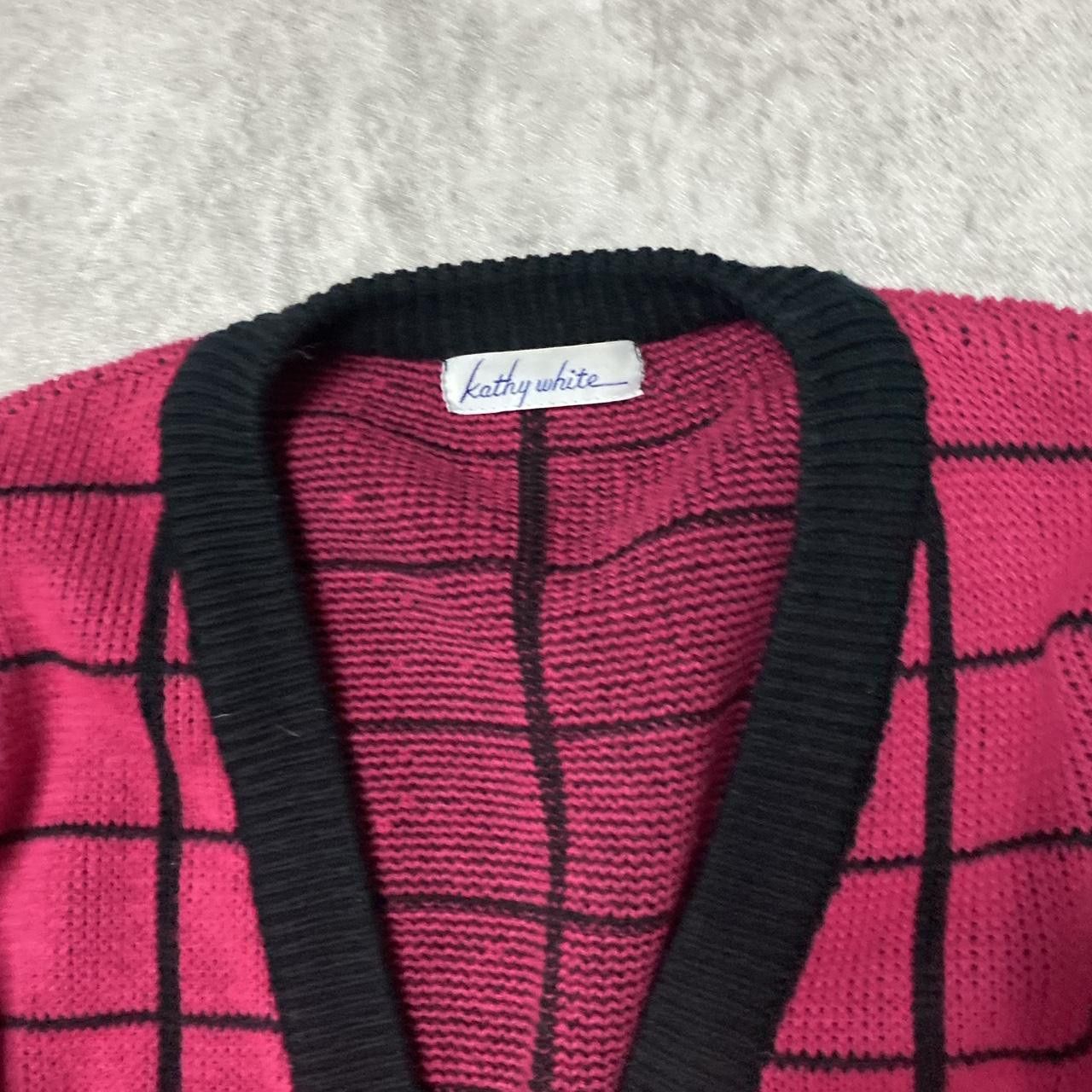 Other Pink and black vintage cardigan cardigan Size M / US 6-8 / IT 42-44 - 3 Thumbnail