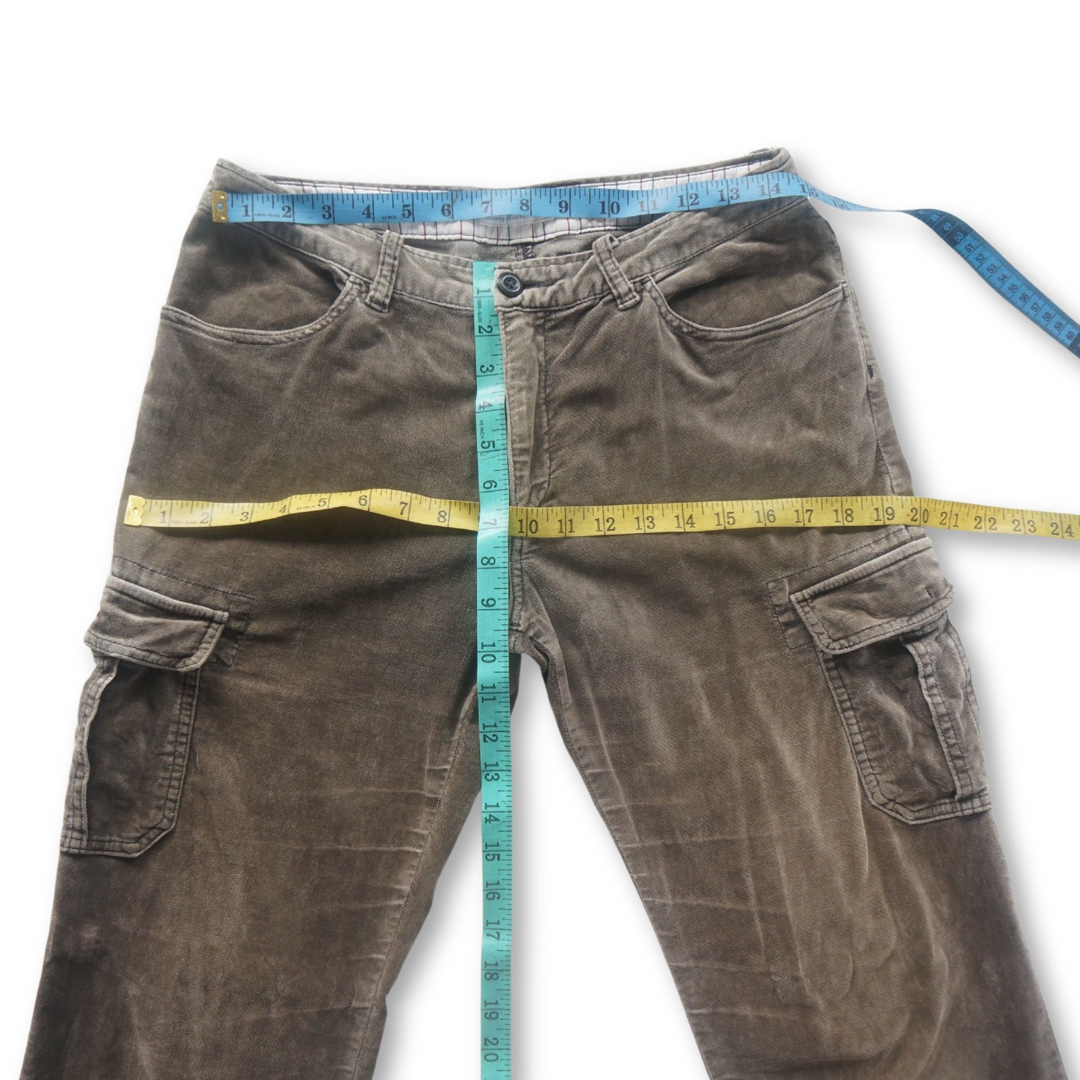 Japanese Brand Sunny Cloud Multi Pockets Cargo Corduroy Pants Size 28" / US 6 / IT 42 - 10 Thumbnail