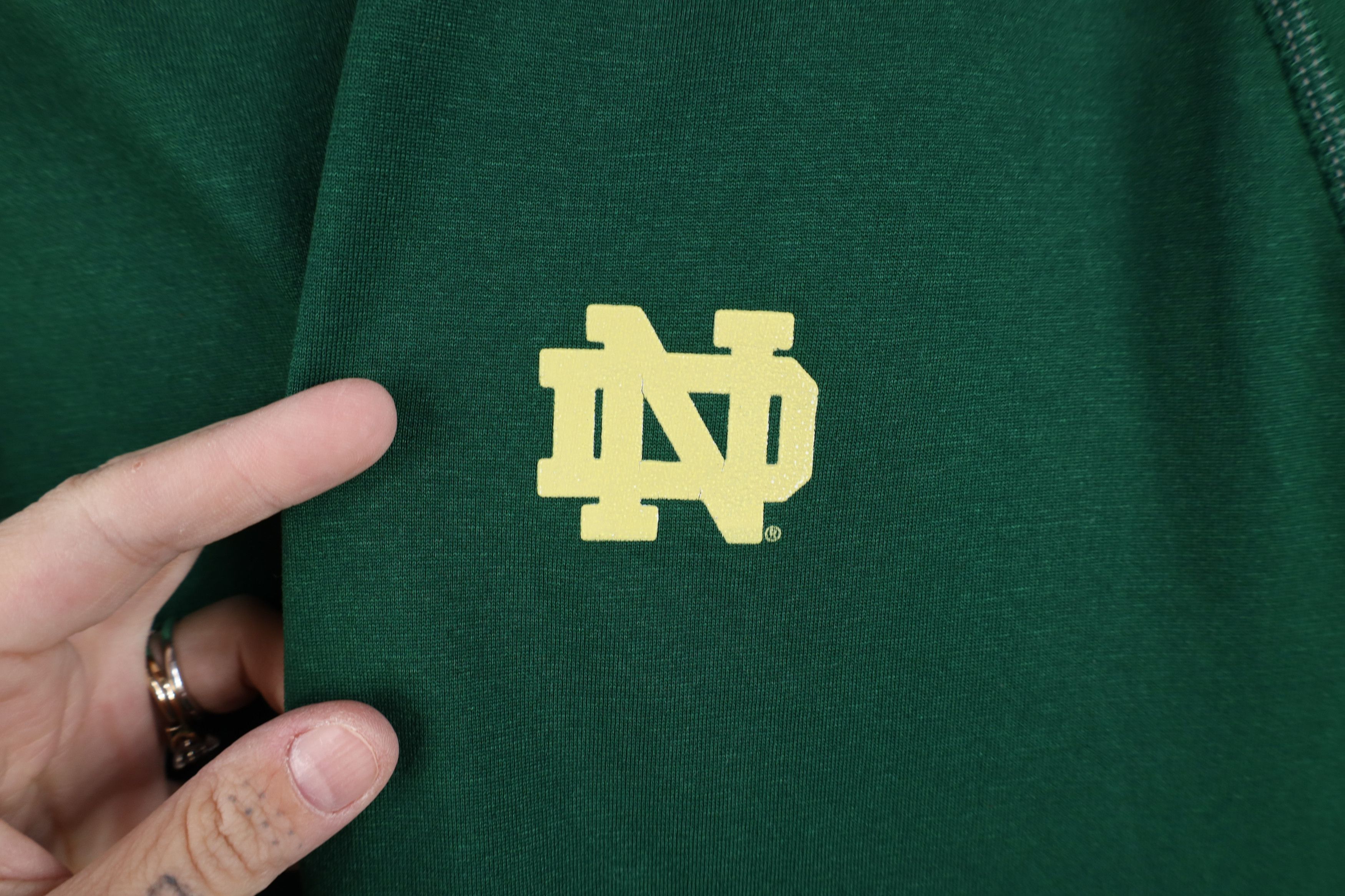 Adidas Adidas Notre Dame University Football Long Sleeve T-Shirt Size US XL / EU 56 / 4 - 4 Thumbnail