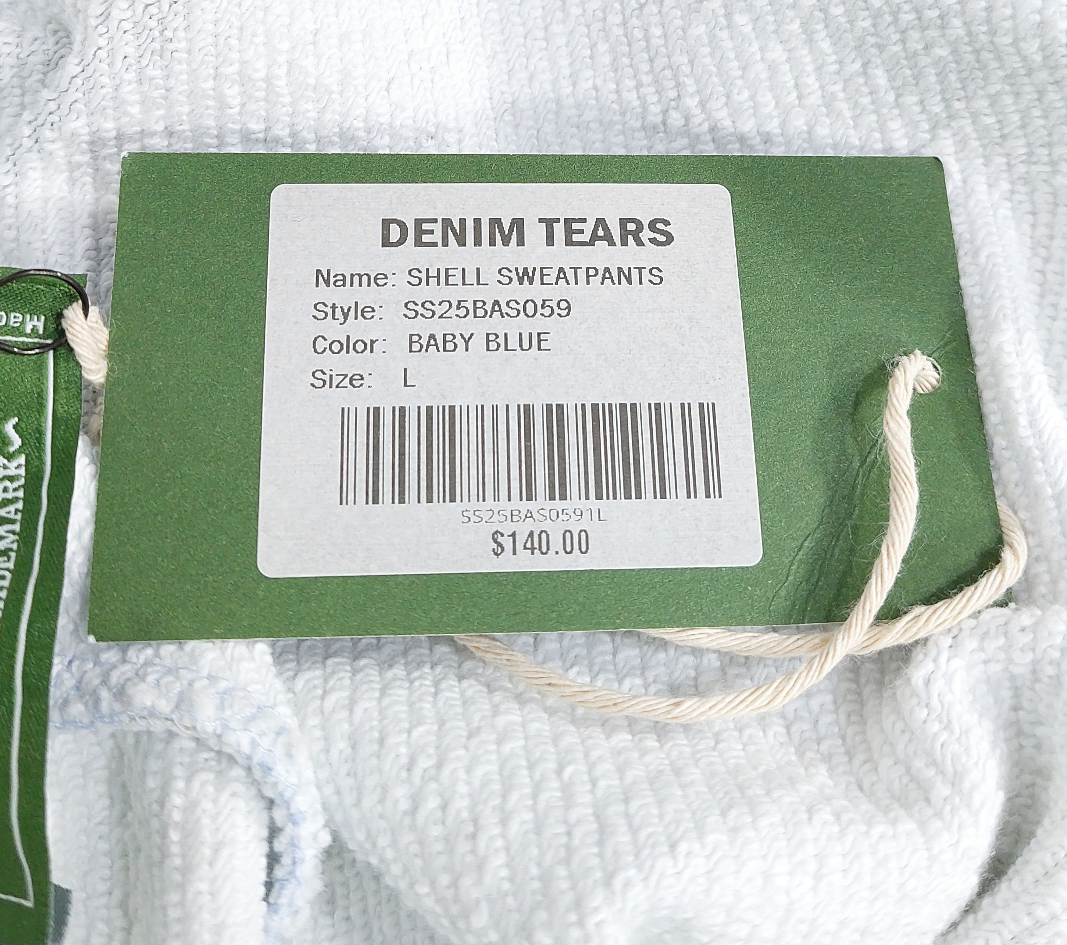 DENIM TEARS shell sweatpants - baby blue L Size US 34 / EU 50 - 5 Thumbnail