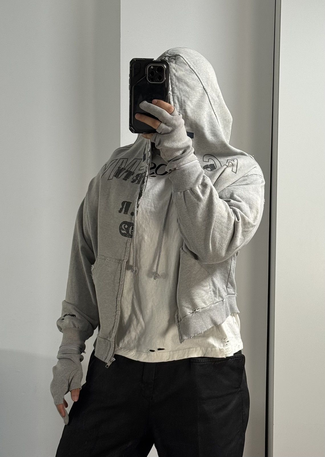 PROJECT G/R Project G/R Limited Edition Zygon Melange Grey Zip Hoodie Size US M / EU 48-50 / 2 - 15 Thumbnail