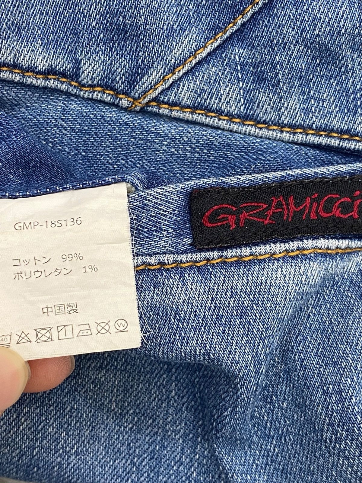 Gramicci Gramicci Faded Wash Whiskered Style Wide Leg Denim Pants Size US 32 / EU 48 - 11 Thumbnail