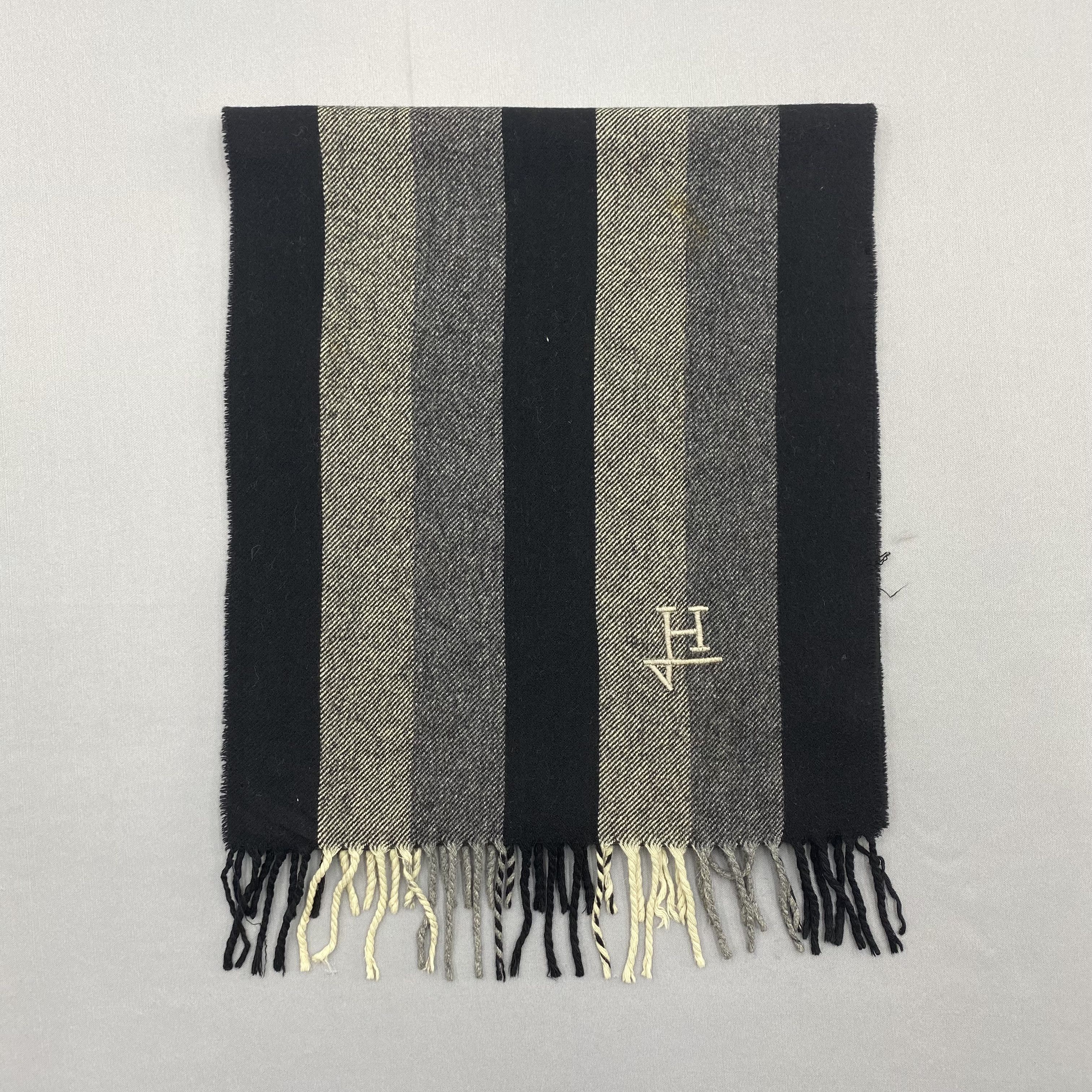 Japanese Brand Vintage Scarf Muffler Wool Cashmere Scarves Size ONE SIZE - 2 Thumbnail