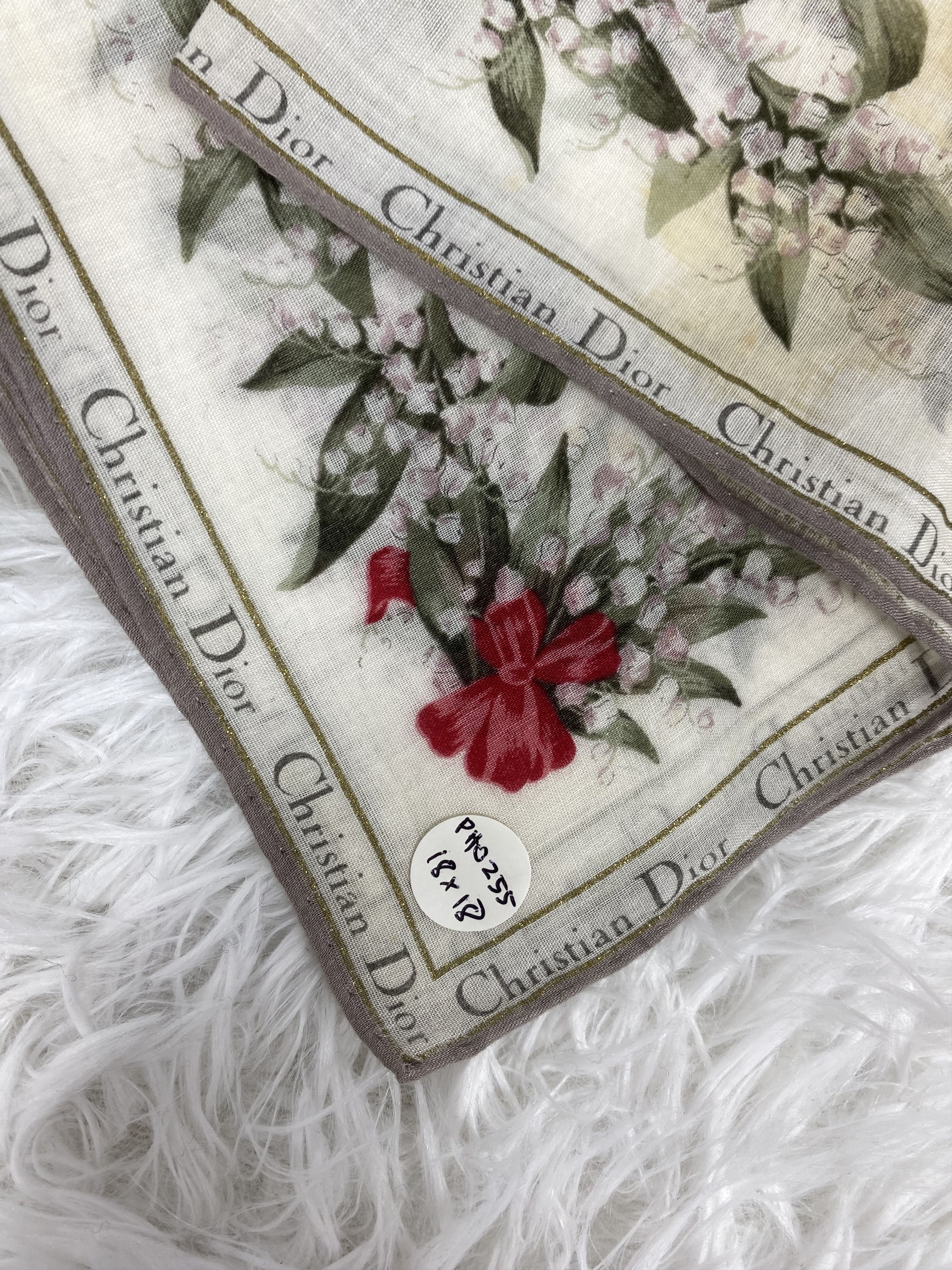 Vintage Vintage Christian Dior Handkerchief Neckerchief PH0255 Size ONE SIZE - 2 Thumbnail