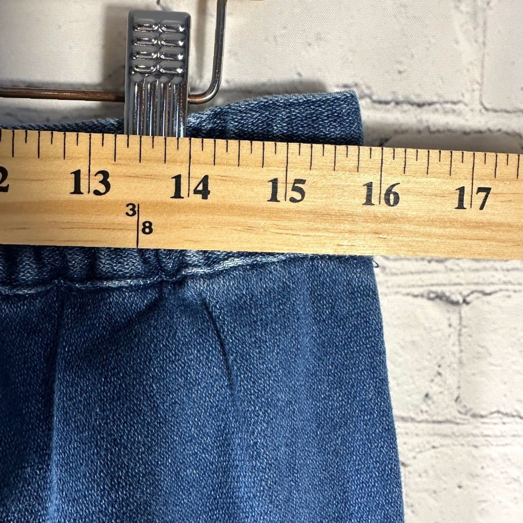 J.Crew J.Crew Knit Denim Joggers Blue Indigo Stretch Drawstring Pants Petite Size 36" / US 14 / IT 50 - 4 Thumbnail