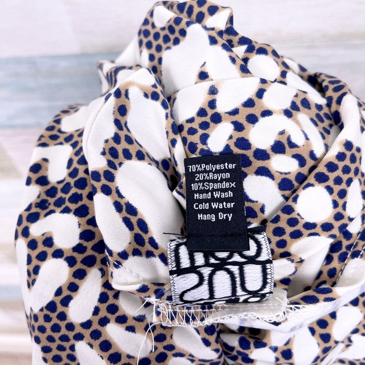 Other Clara Sun Woo Leopard Print Dolman Blouse Beige Blue Work S Size S / US 4 / IT 40 - 7 Thumbnail