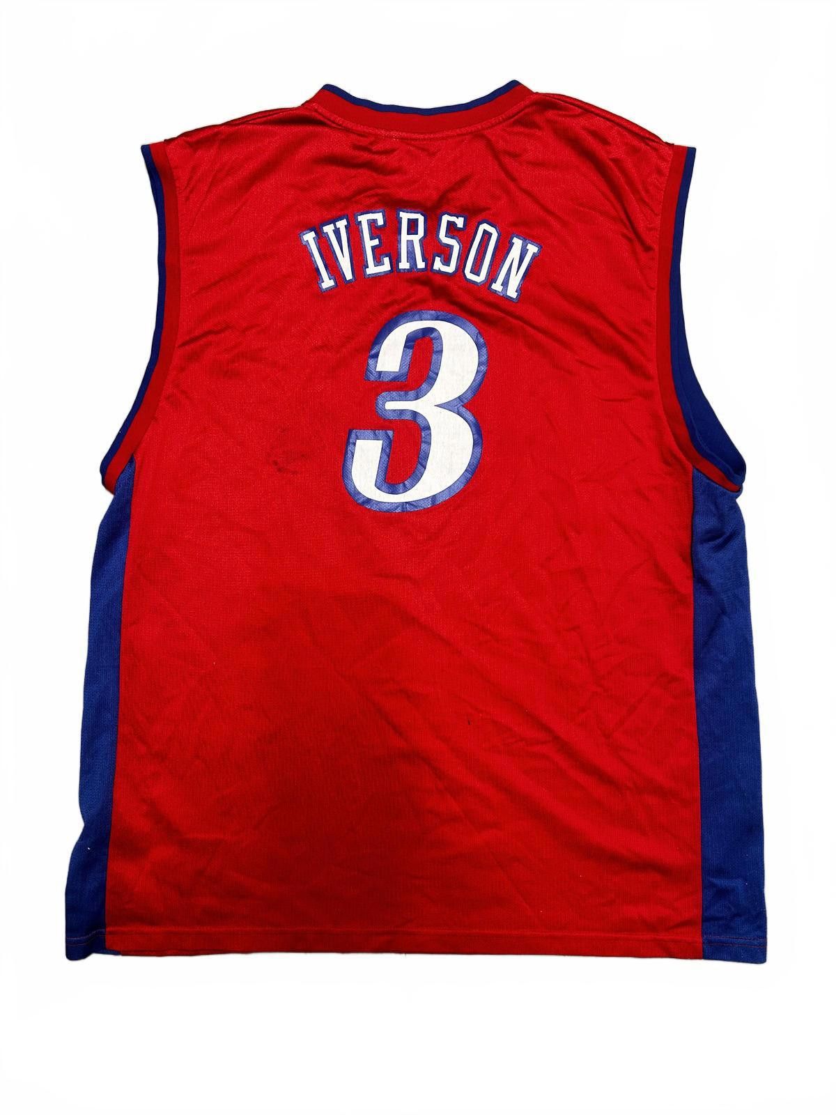 Reebok Reebok NBA Sixers Allen Iverson Jersey - Size XL - Vintage Size US XL / EU 56 / 4 - 3 Thumbnail