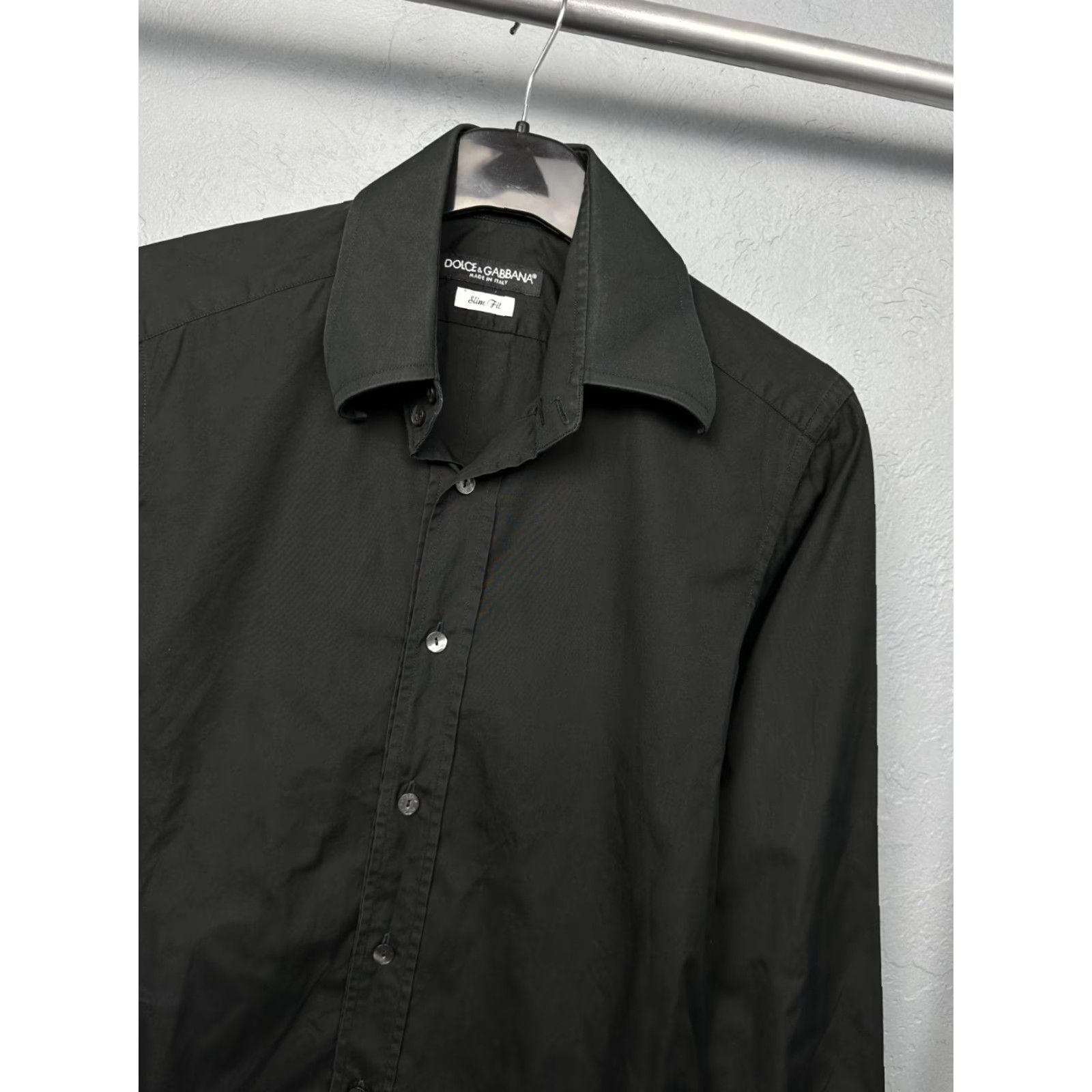 Dolce & Gabbana Dolce&Gabbana Shirt Dolce&Gabbana Vintage Mens Long Sleeve Shirt Size S Black Cotton Button-Up Mens XS? Size US S / EU 44-46 / 1 - 2 Thumbnail