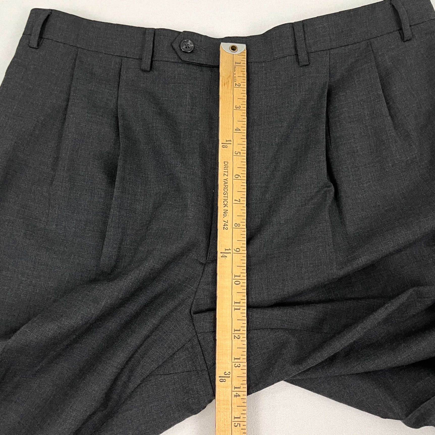Ralph Lauren VTG LRL Ralph Lauren Wool Pants Mens 36x32 Total Comfort Gray Trousers Slacks Dress Pants Regular 36 Grey Wool 5-Pocket Size US 36 / EU 52 - 6 Thumbnail