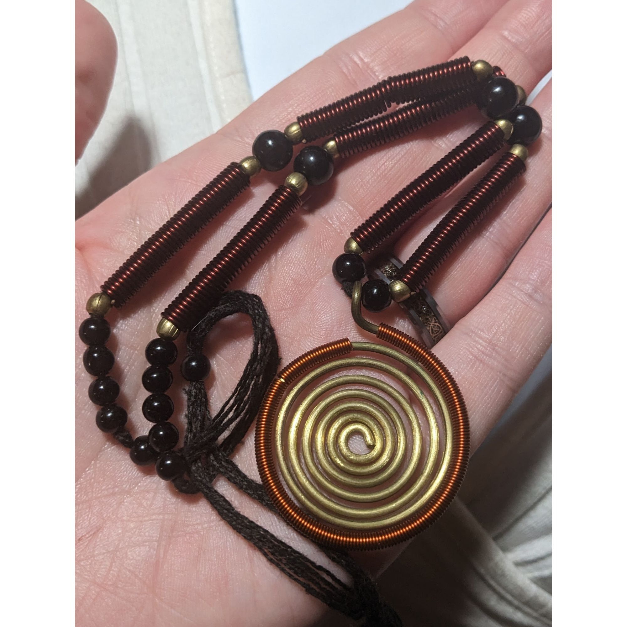 Other Vintage Handmade Wire Wrap Coil Necklace Size ONE SIZE - 4 Thumbnail