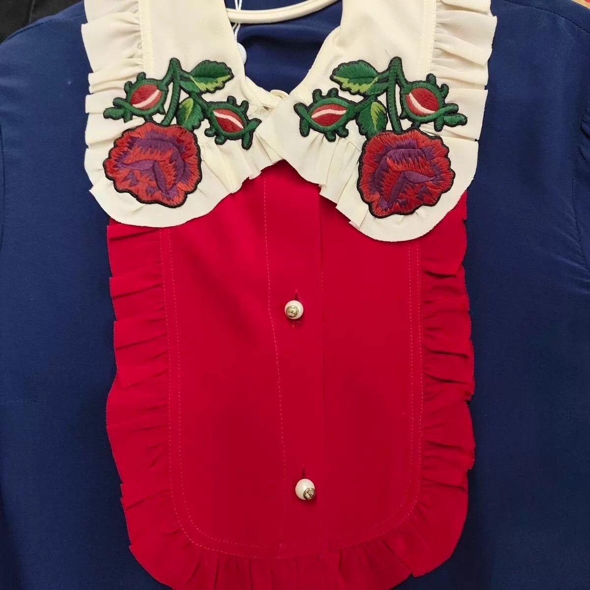 Gucci Women's GUCCI Embroidered Shirt Size XS / US 0-2 / IT 36-38 - 3 Thumbnail