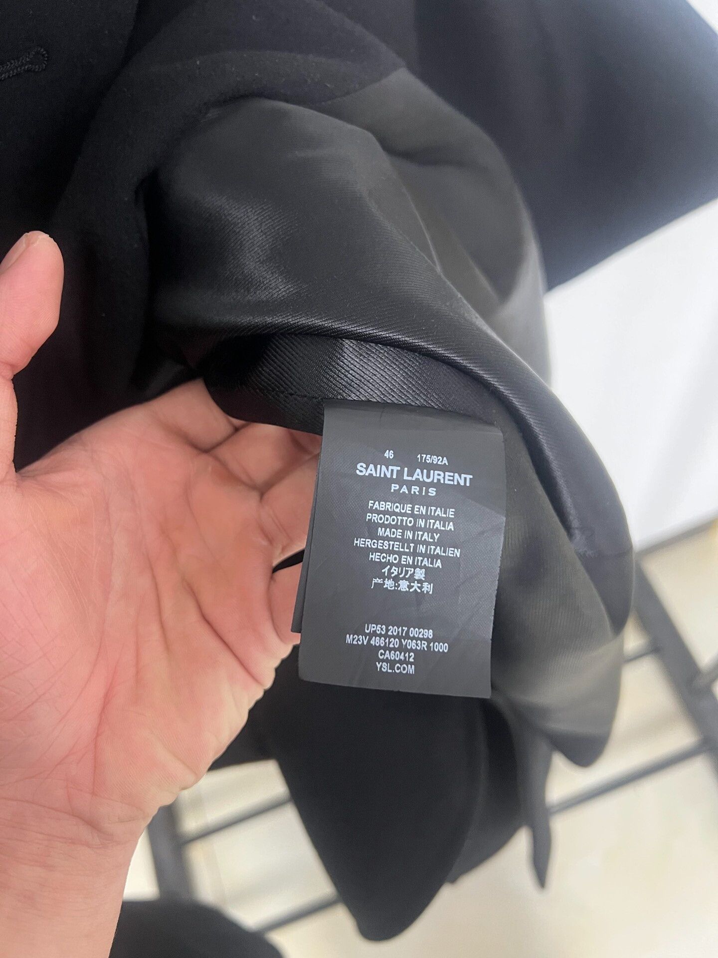 Saint Laurent Paris Saint Laurent 17FW Double-Breasted Navy Coat Size US S / EU 44-46 / 1 - 4 Thumbnail