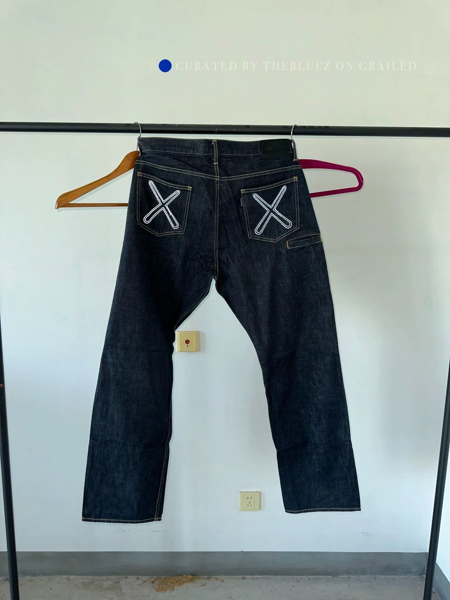 Kaws KAWS x NEXUS7 Raw Denim Jeans, Size 36 Size US 36 / EU 52 - 1 Thumbnail
