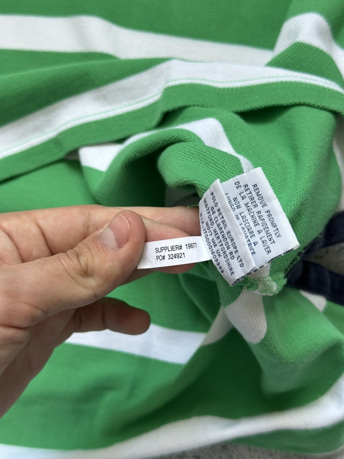 Polo Ralph Lauren Vintage Polo Ralph Lauren Green Style Logo Size US XL / EU 56 / 4 - 13 Thumbnail