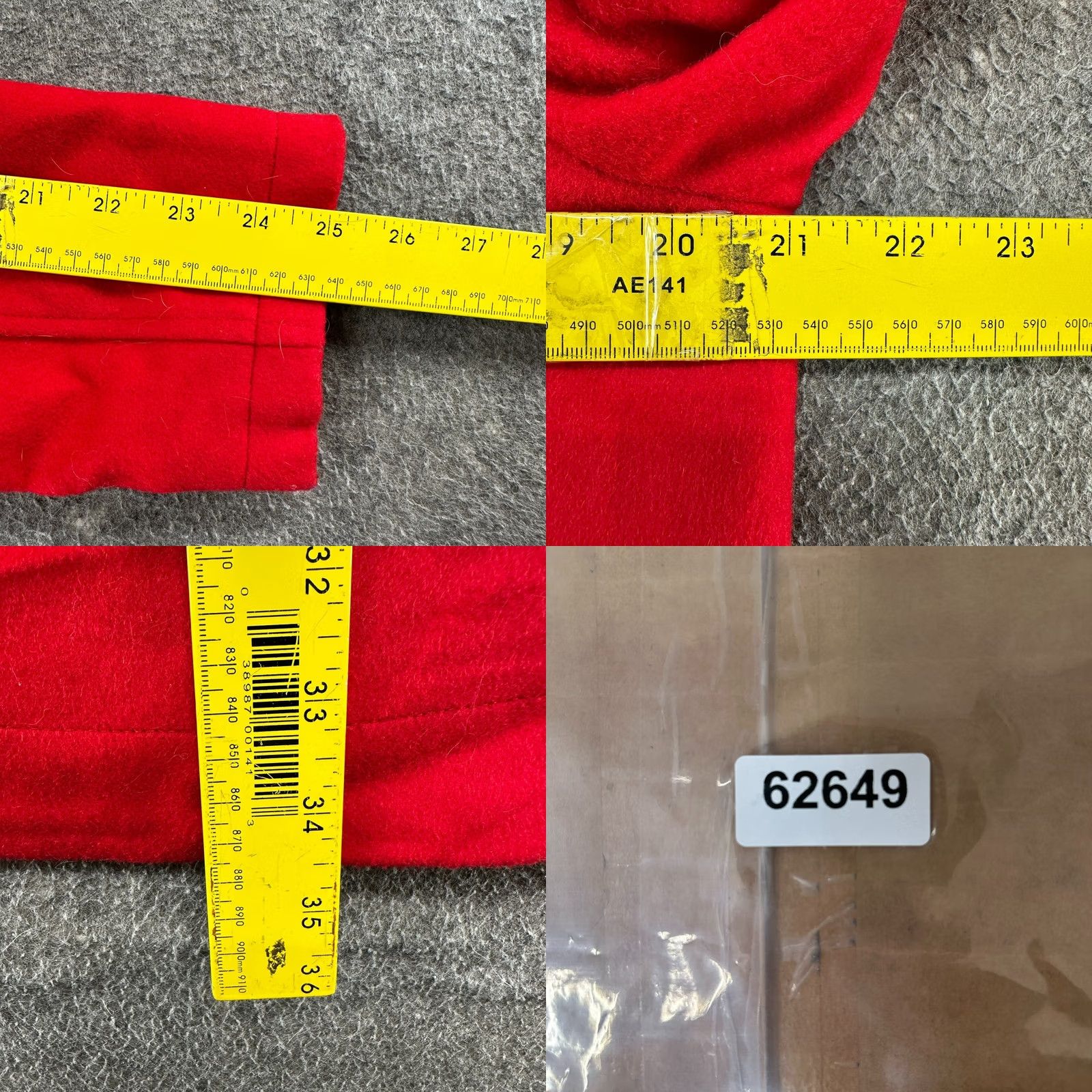 Pendleton Pendleton Jacket Womens M Red Wool Long Overcoat 80s 90s Classic Pockets Wool Full Zip Winter Fall Size M / US 6-8 / IT 42-44 - 9 Thumbnail