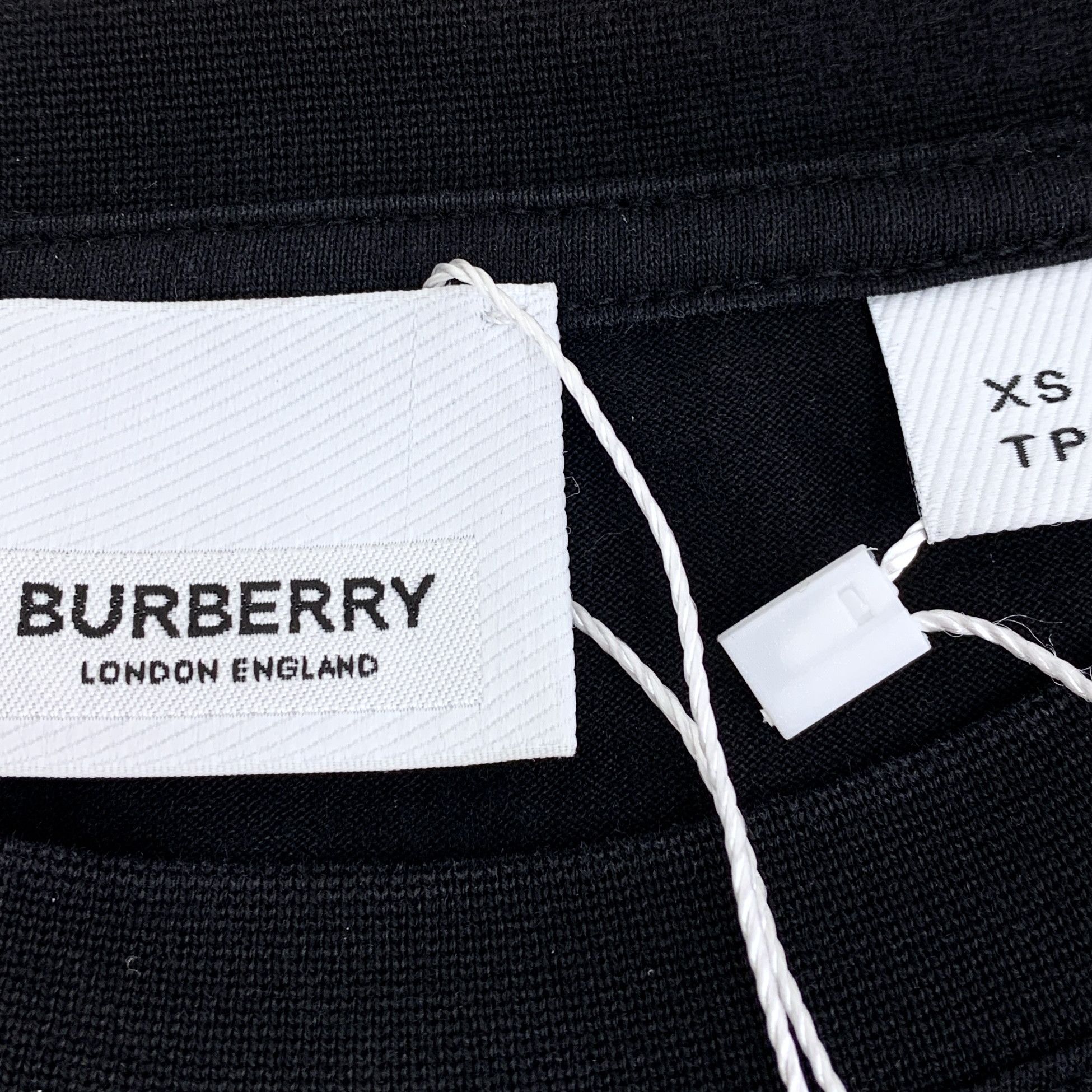 Burberry Burberry TB Logo Black Cotton Tee (Size XS) Size US XS / EU 42 / 0 - 2 Thumbnail