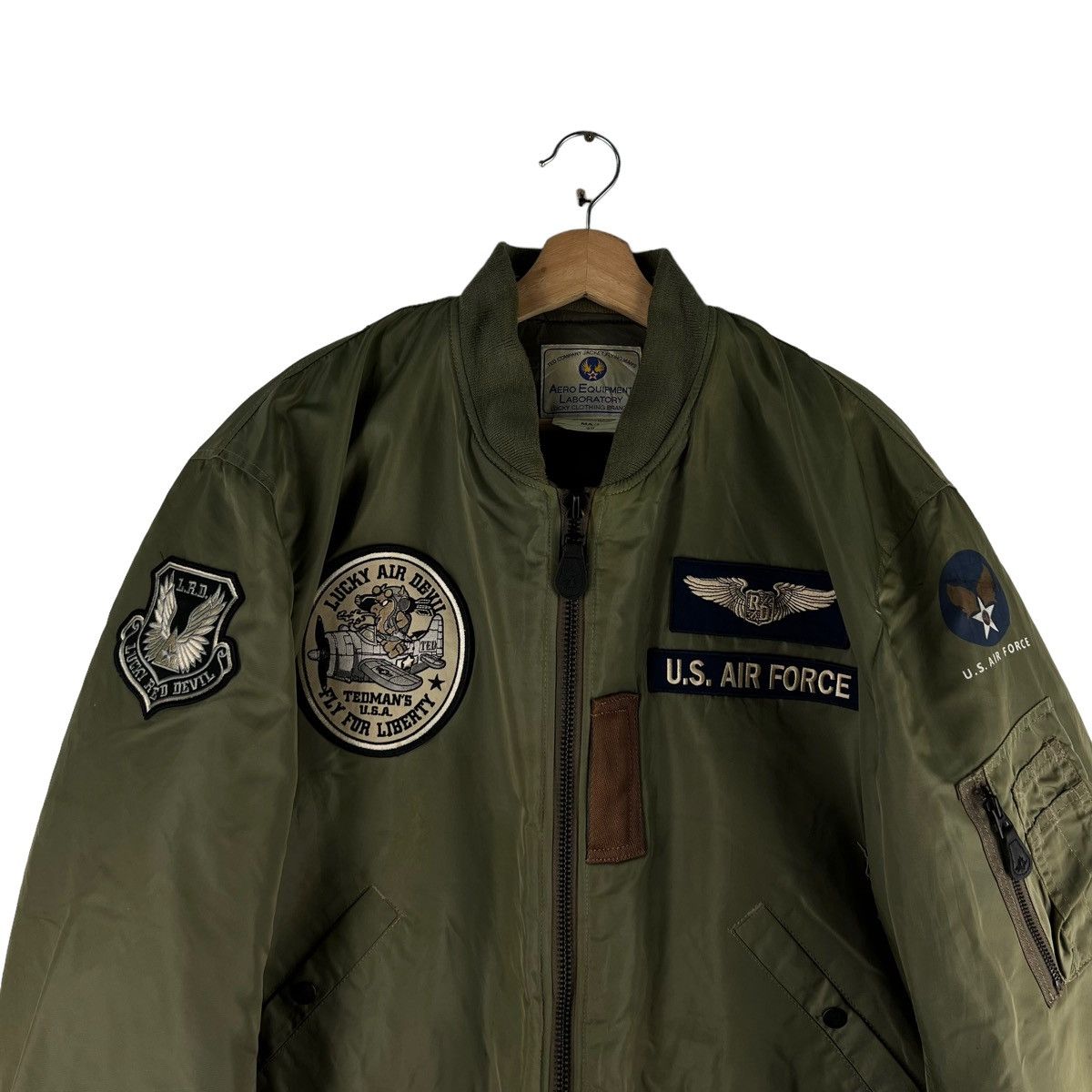 Vintage 🔥90’s Vintage Flight Bomber Jacket Ma-1 Riot Ted Company Size US M / EU 48-50 / 2 - 6 Thumbnail