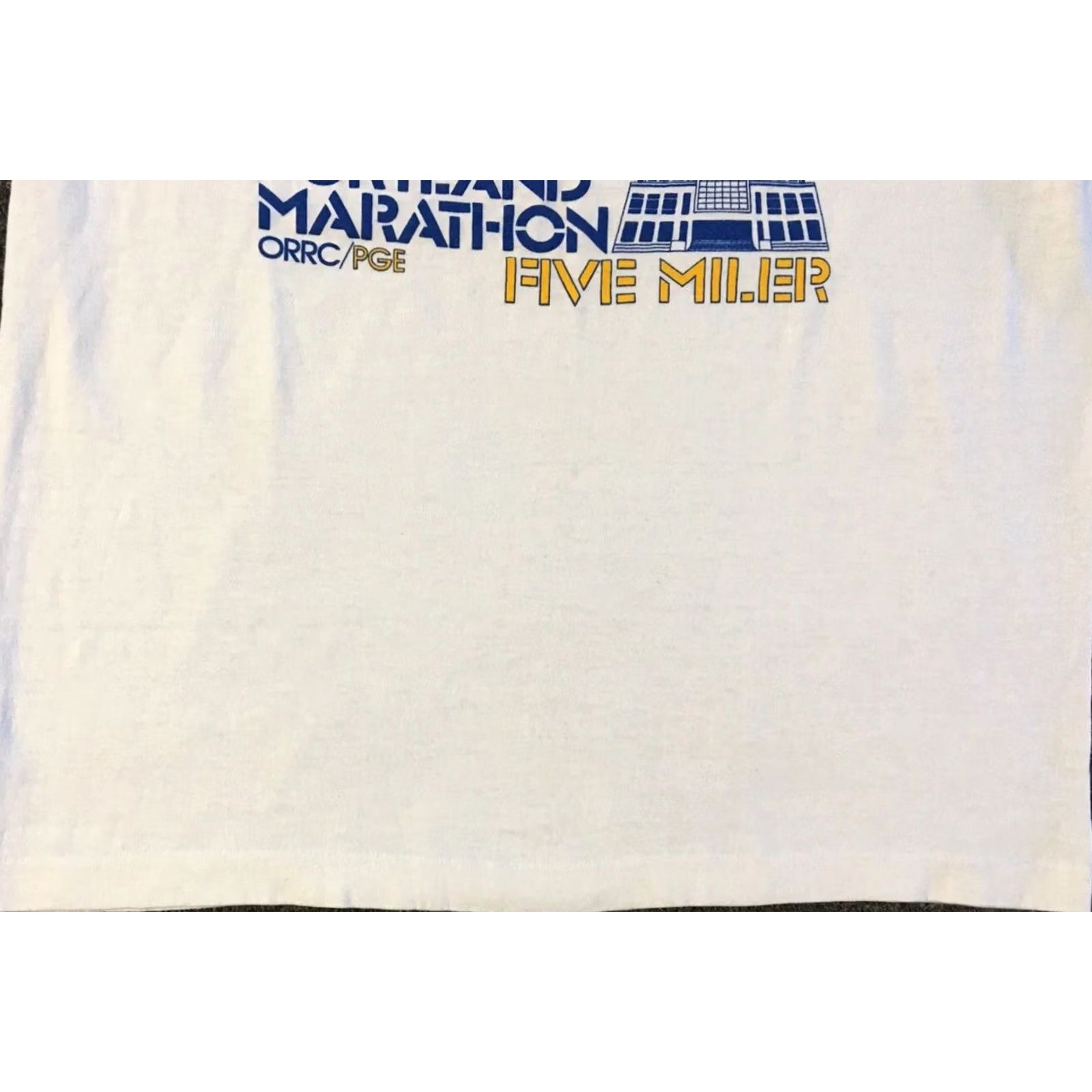 Vintage VINTAGE Portland Five Miler Marathon Shirt S White Mens T-Shirt Grunge 90s 80s Track & Field Paced Vintage Sport Size US S / EU 44-46 / 1 - 5 Thumbnail