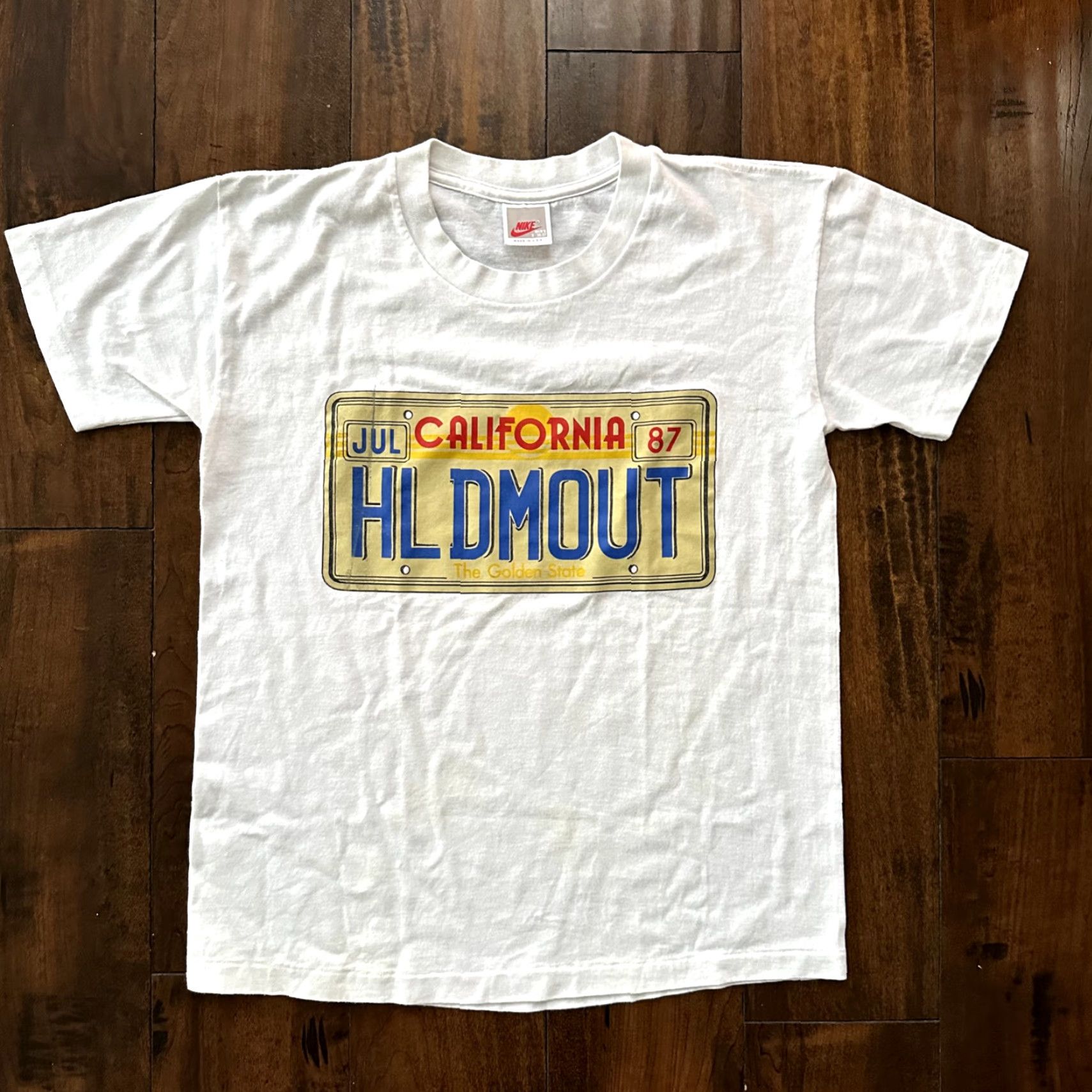 Nike Vintage Nike T-Shirt Men S California License Plate Graphic 80s Travel USA White Size US S / EU 44-46 / 1 - 2 Thumbnail