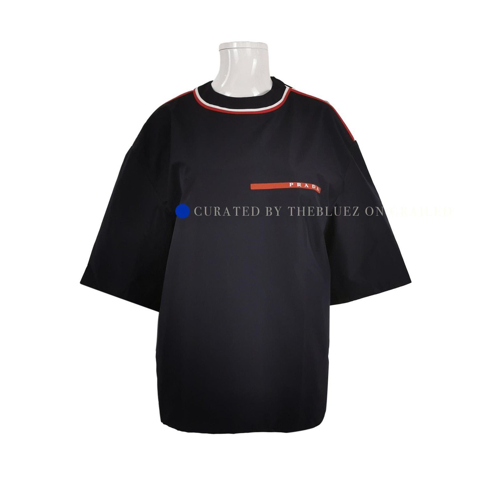 Prada Classic Black Logo Patch T-Shirt Size US M / EU 48-50 / 2 - 1 Thumbnail