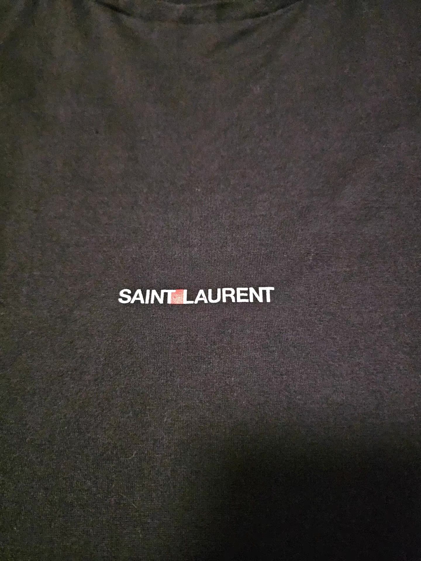 Saint Laurent Paris Saint Laurent Black Short Sleeve T-shirt, Size US M / EU 48-50 / 2 - 2 Thumbnail