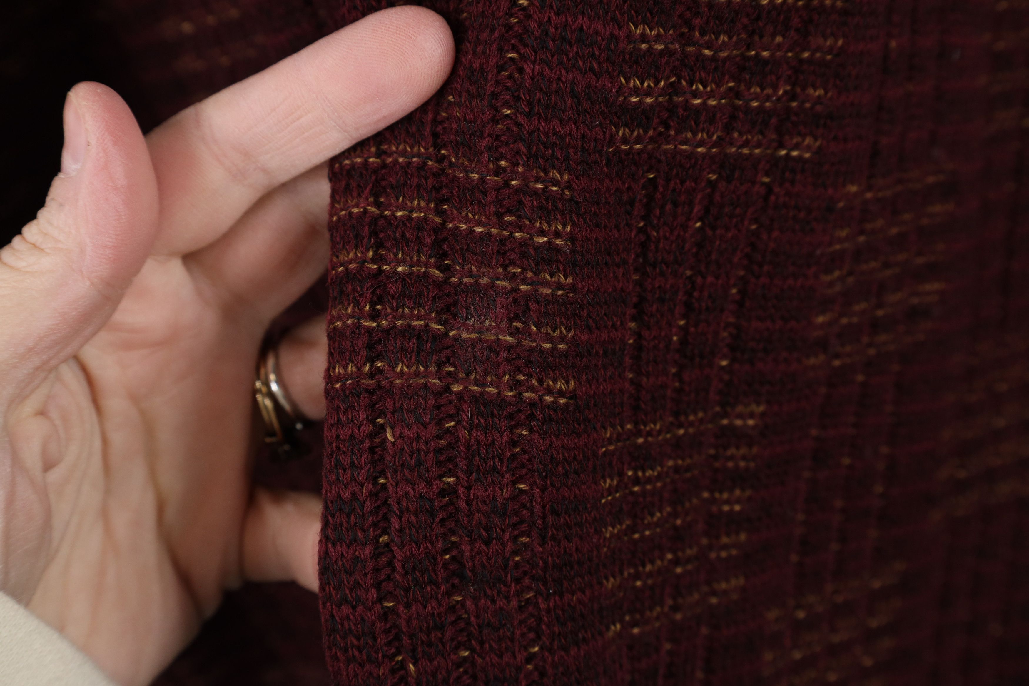 Vintage Vintage 90s Streetwear Ribbed Knit Crewneck Dad Sweater Size US L / EU 52-54 / 3 - 6 Thumbnail