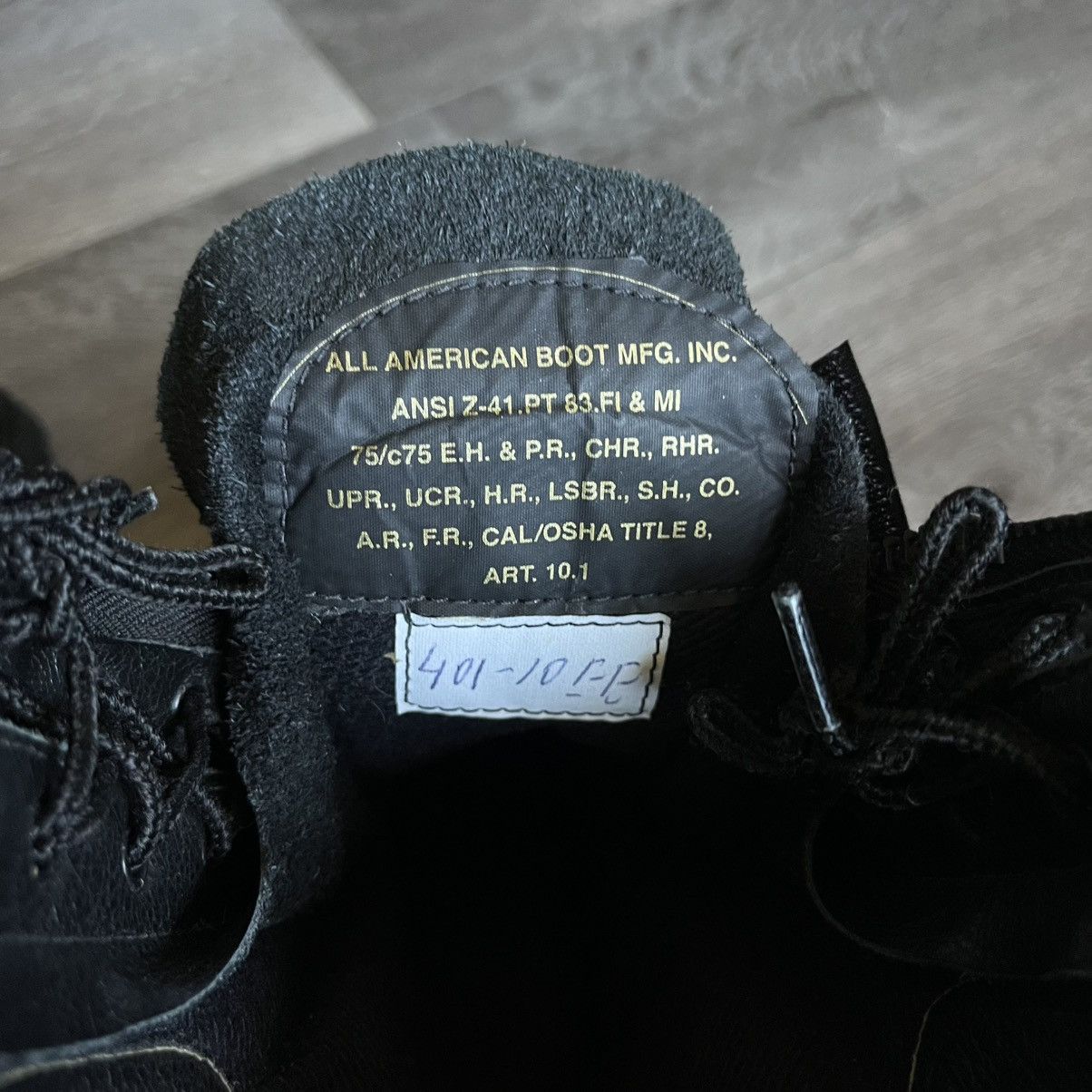 Vibram All American Boot Structural Firefighter Black Leather Boots Size US 10 / EU 43 - 9 Thumbnail