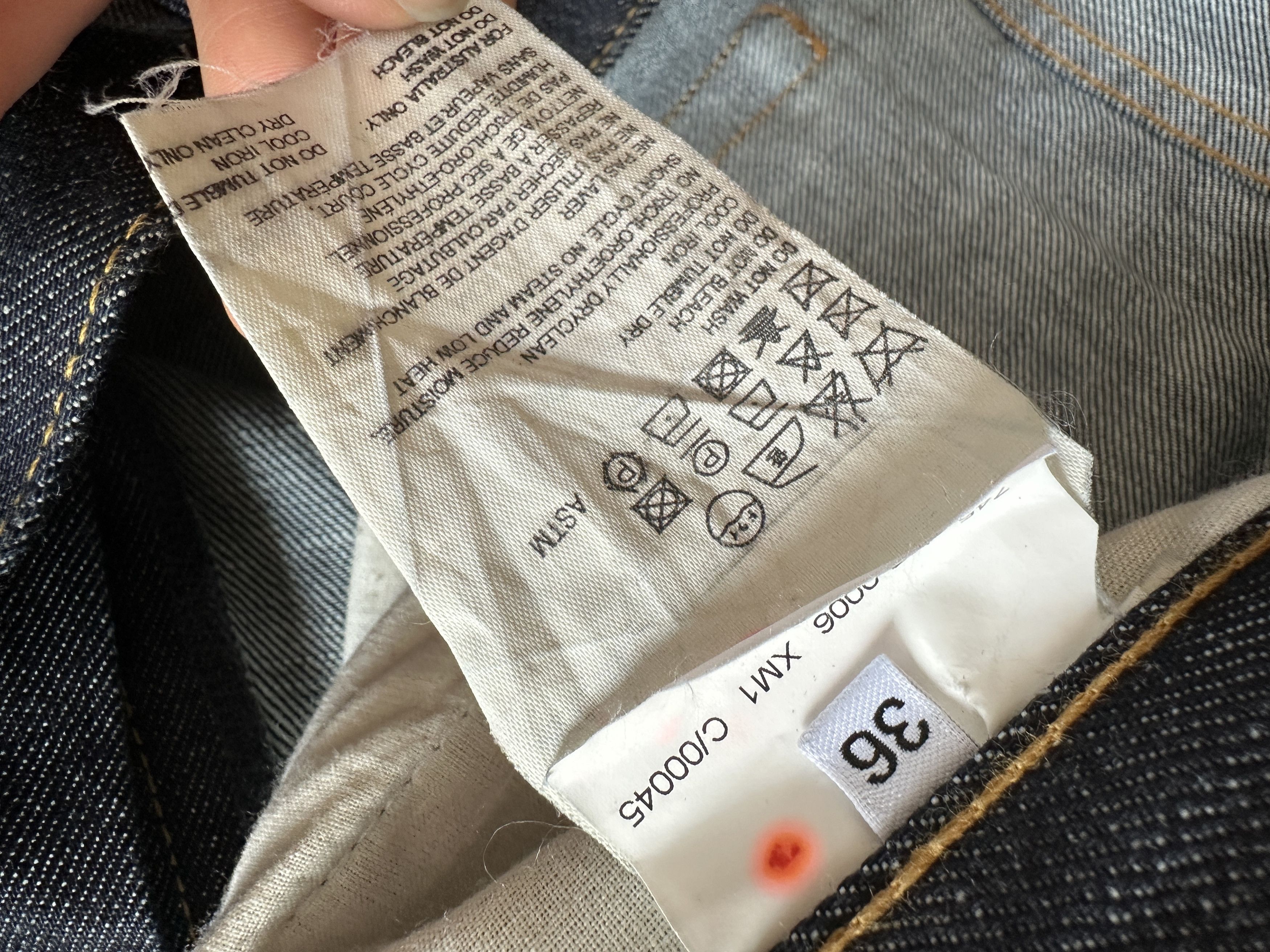 Helmut Lang Helmut Lang 2000s Raw Denim Bootcut Jeans Size US 35 - 4 Thumbnail