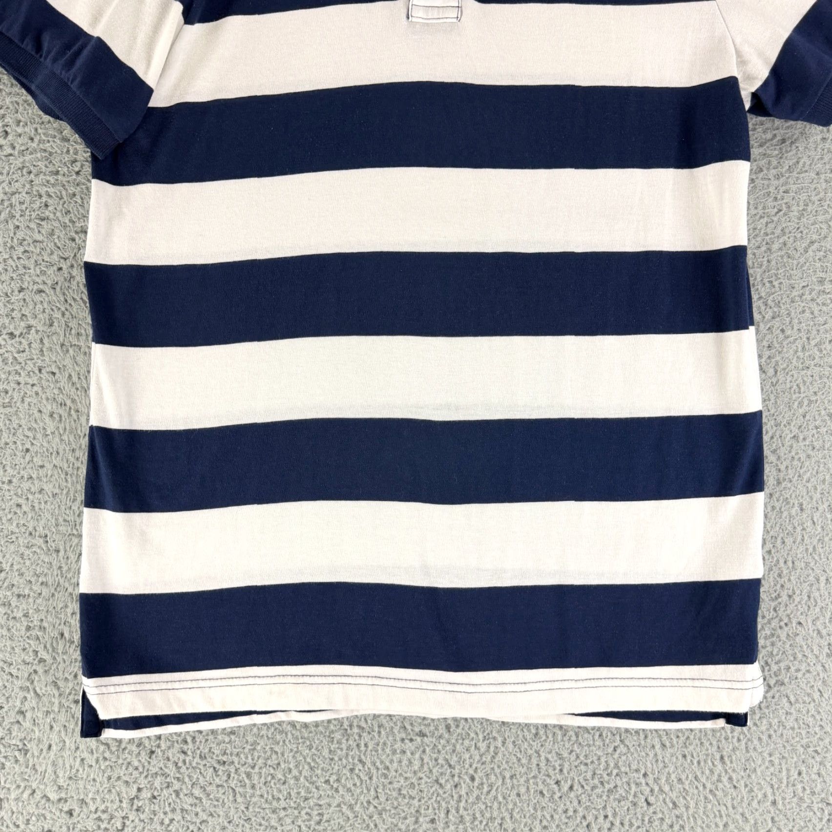 Vintage Aeropostale Polo Shirt Mens XL Blue White Striped Rugby Style Cotton Shirt Size US XL / EU 56 / 4 - 4 Thumbnail