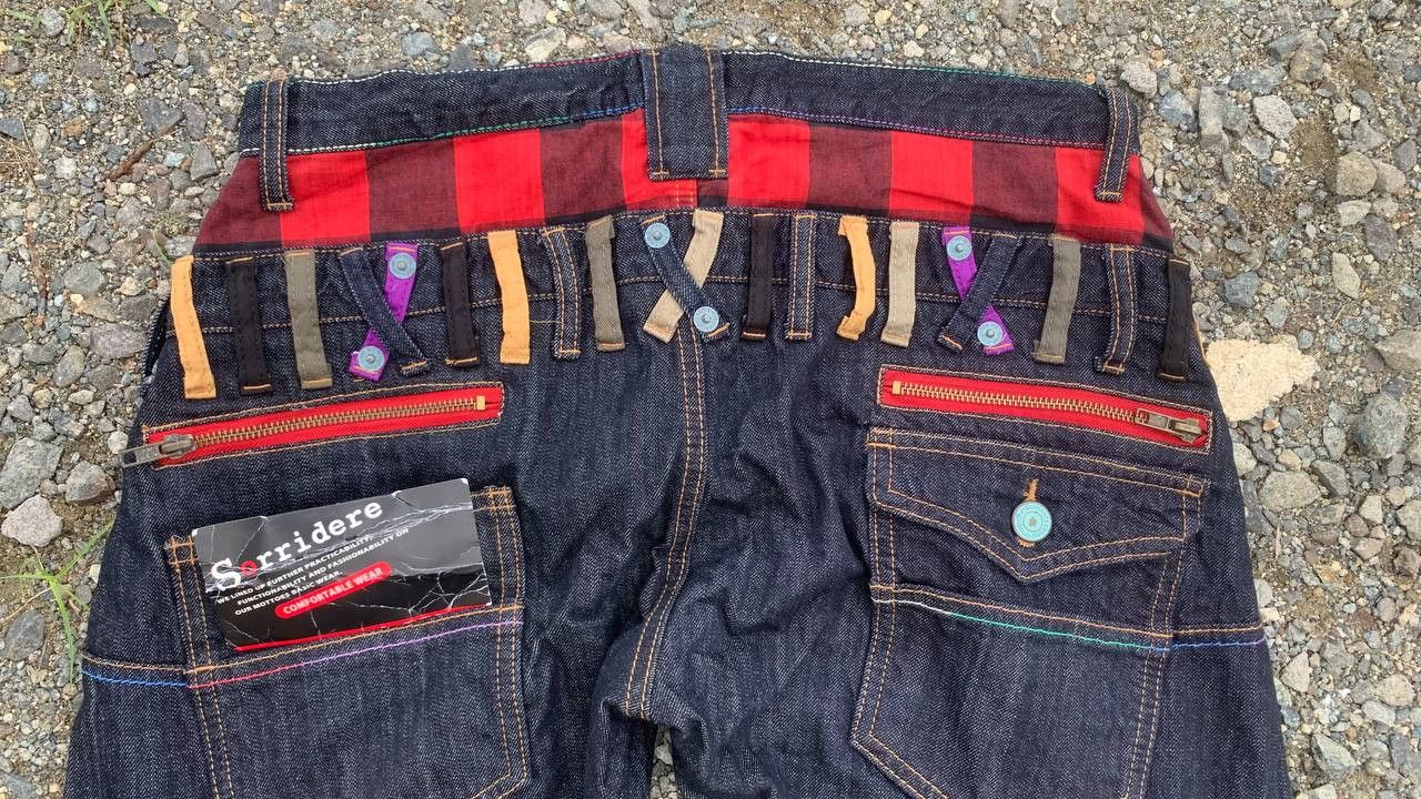 Japanese Brand Sorridere Great double waisted jeans Size US 33 - 12 Thumbnail