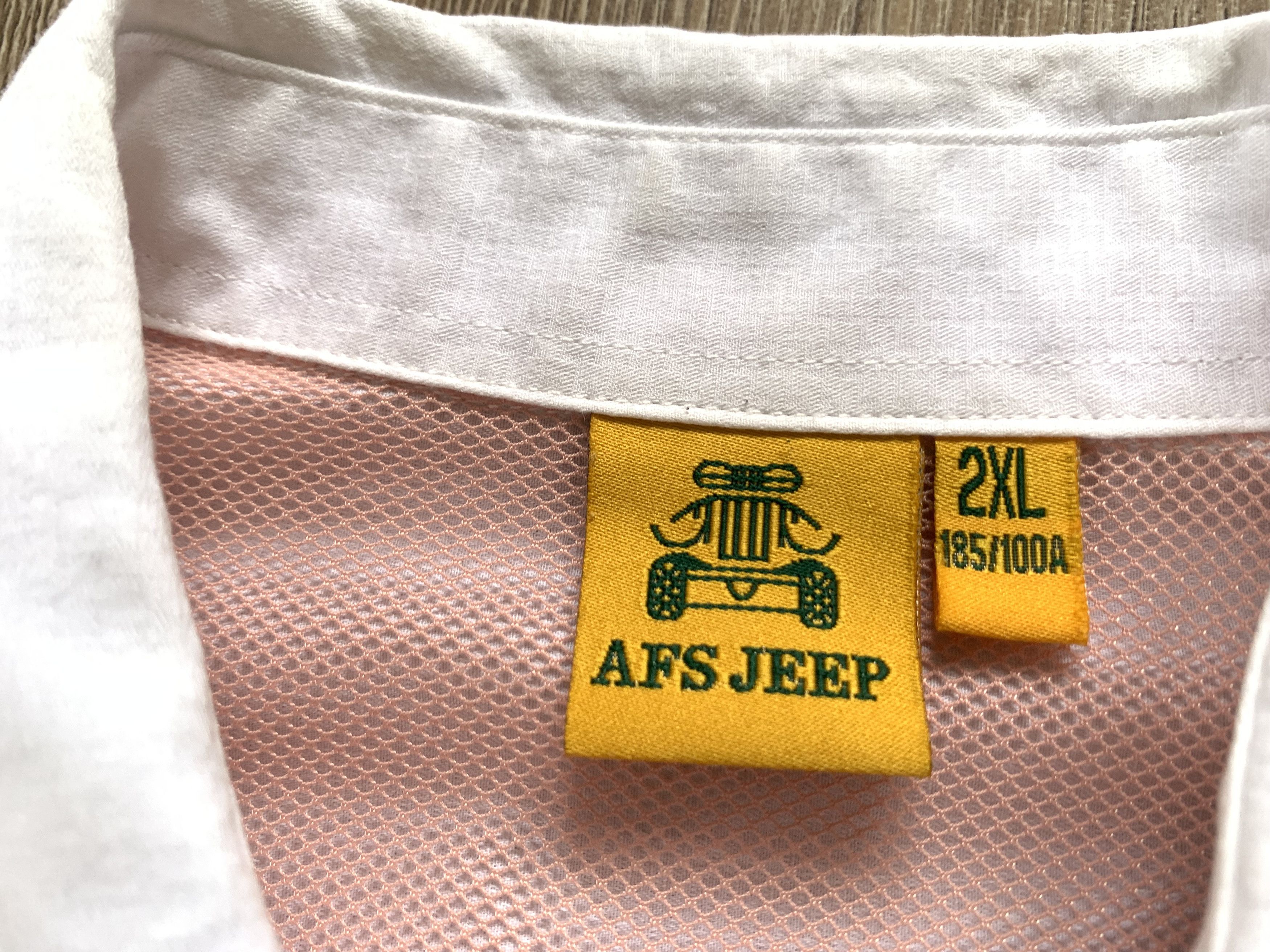 Jeep Men's Rare Vintage AFS Jeep Two Pocket Button Up Shirt Size US L / EU 52-54 / 3 - 7 Thumbnail