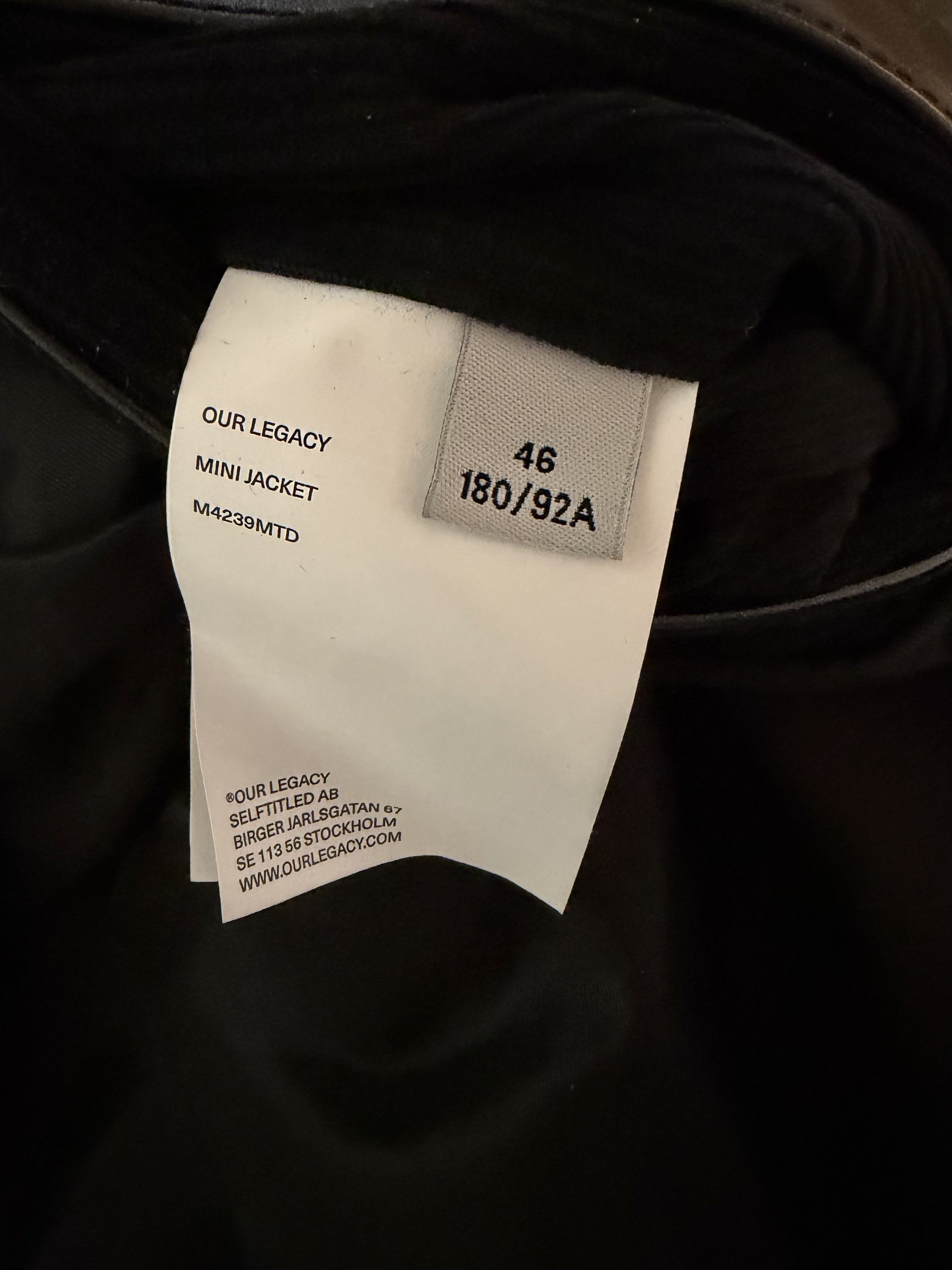 Our Legacy Our Legacy Mini Leather Jacket 46 Size US S / EU 44-46 / 1 - 4 Thumbnail