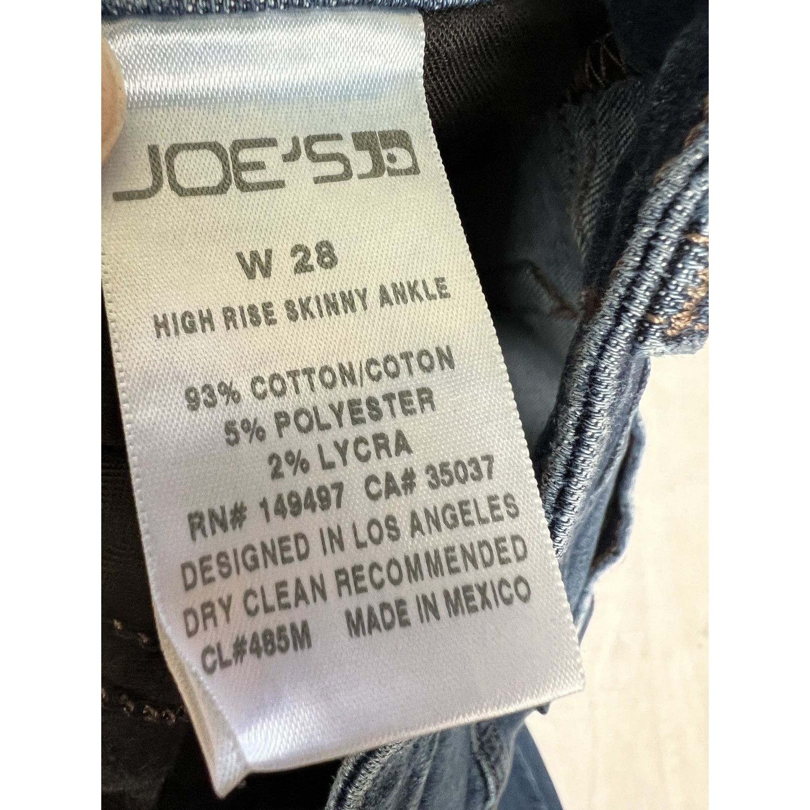 Joe's Joe's Jeans Women's 28 Denim High Rise Skinny Ankle Dark Was Size 28" / US 6 / IT 42 - 5 Thumbnail