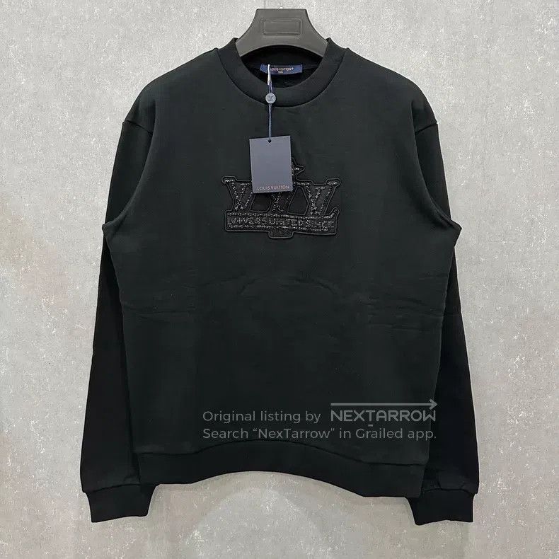 Louis Vuitton Louis Vuitton Obsidian Claw Diamond Crew Neck Sweatshirt Size US M / EU 48-50 / 2 - 1 Thumbnail