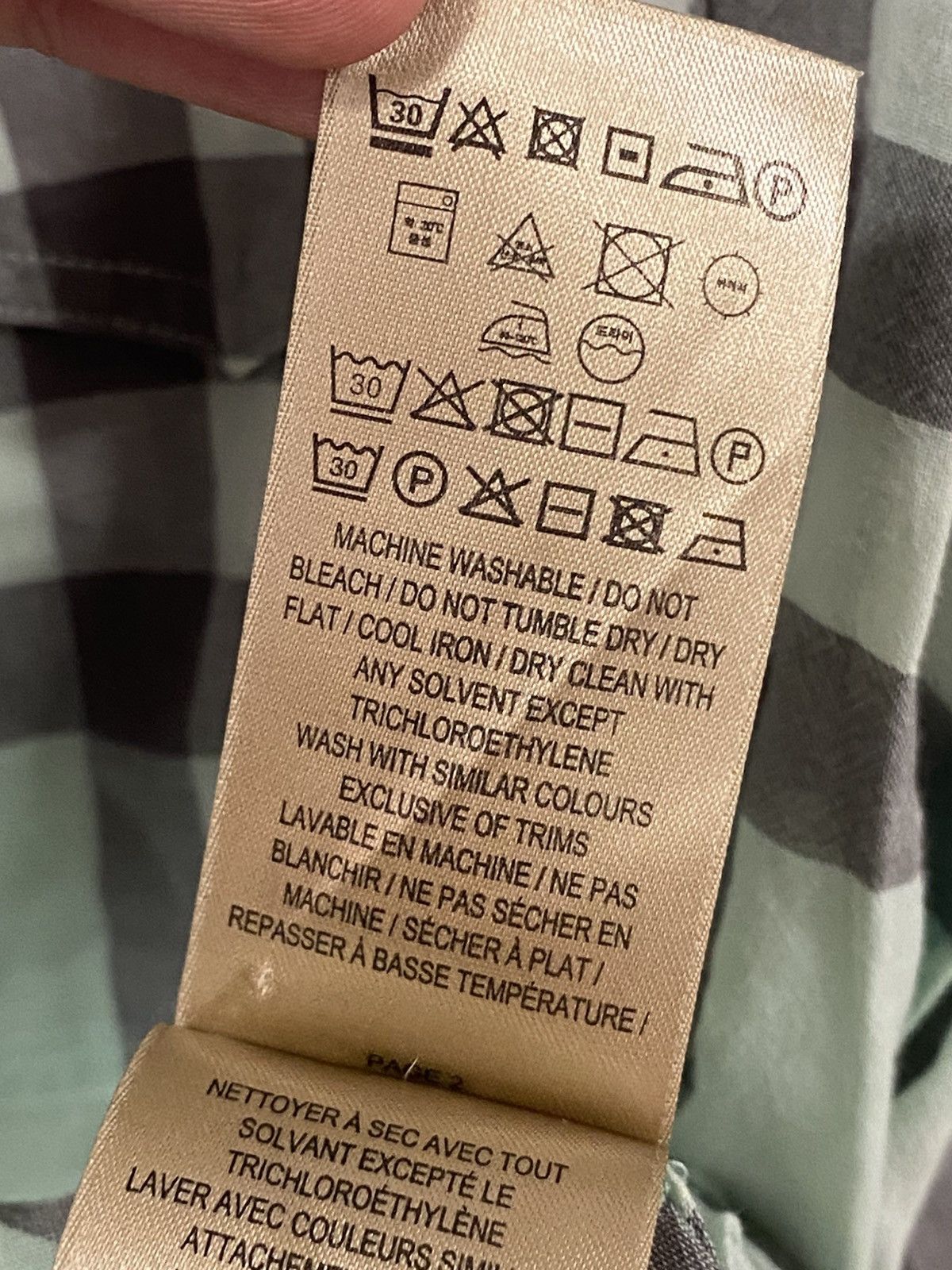Burberry Burberry Nova Check Mint Green Shirt Size: S Size S / US 4 / IT 40 - 7 Thumbnail
