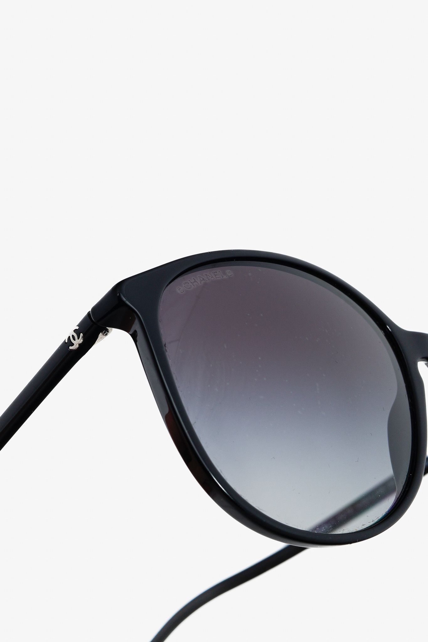 Chanel Chanel 5278 Black Micro-CC Butterfly Sunglasses Size ONE SIZE - 6 Thumbnail
