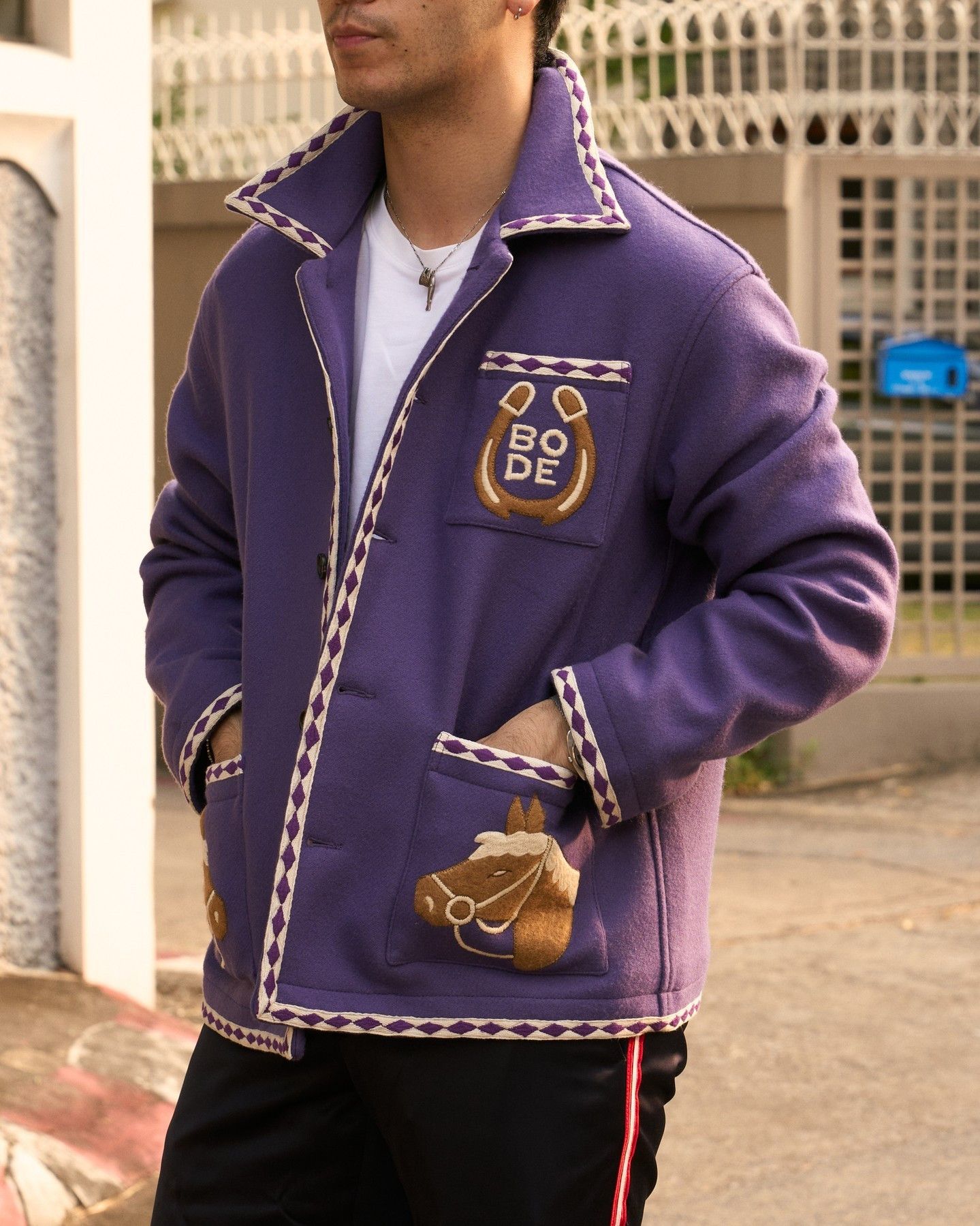 Bode 1995USD embroidered bronco equestrian wool jacket Size US M / EU 48-50 / 2 - 1 Thumbnail