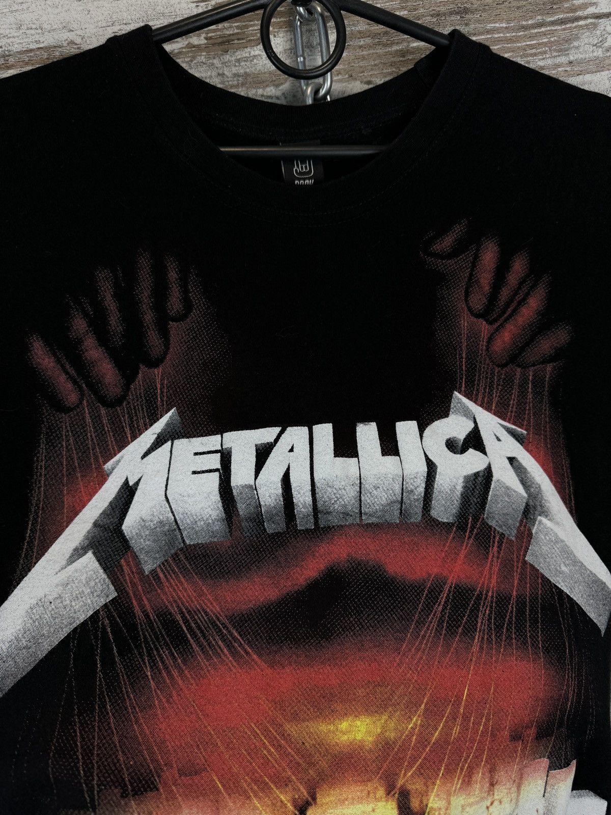 Band Tees × Metallica × Vintage Mens Vintage Metallica T-shirt rock band tee rare Size US L / EU 52-54 / 3 - 7 Thumbnail