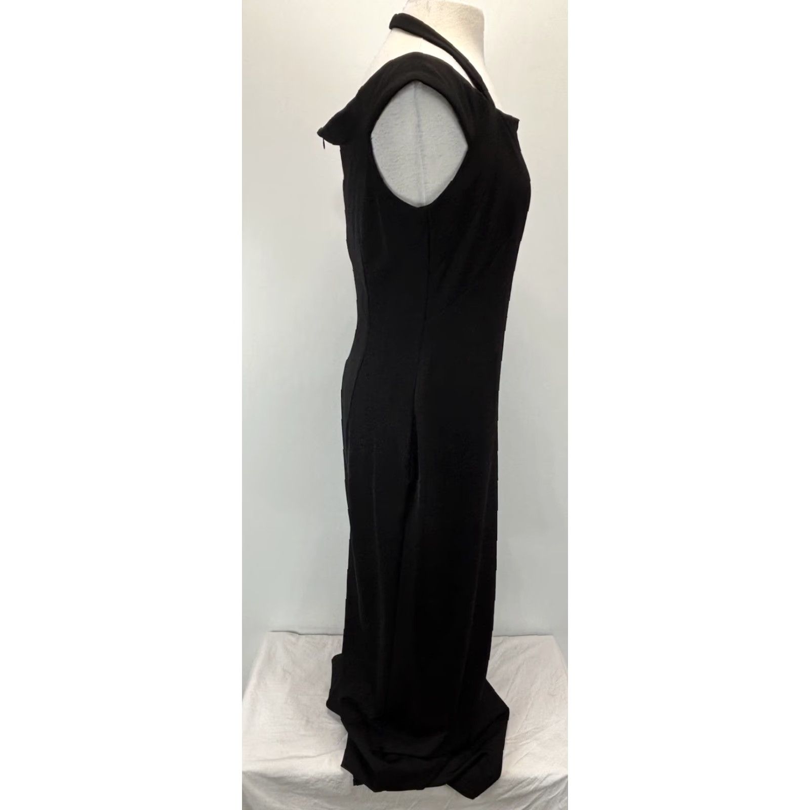 Ralph Lauren Lauren Ralph Lauren Halter Maxi Dress Women’s Gown Black Side Slit Long Sz 12 Size XL / US 12-14 / IT 48-50 - 4 Thumbnail
