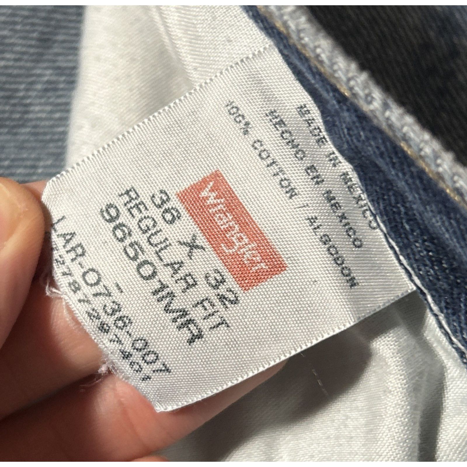 Wrangler Wrangler Loose Baggy Jeans Mens 36x32 Relaxed Wide Straight Size 34" / US 12 / IT 48 - 3 Thumbnail