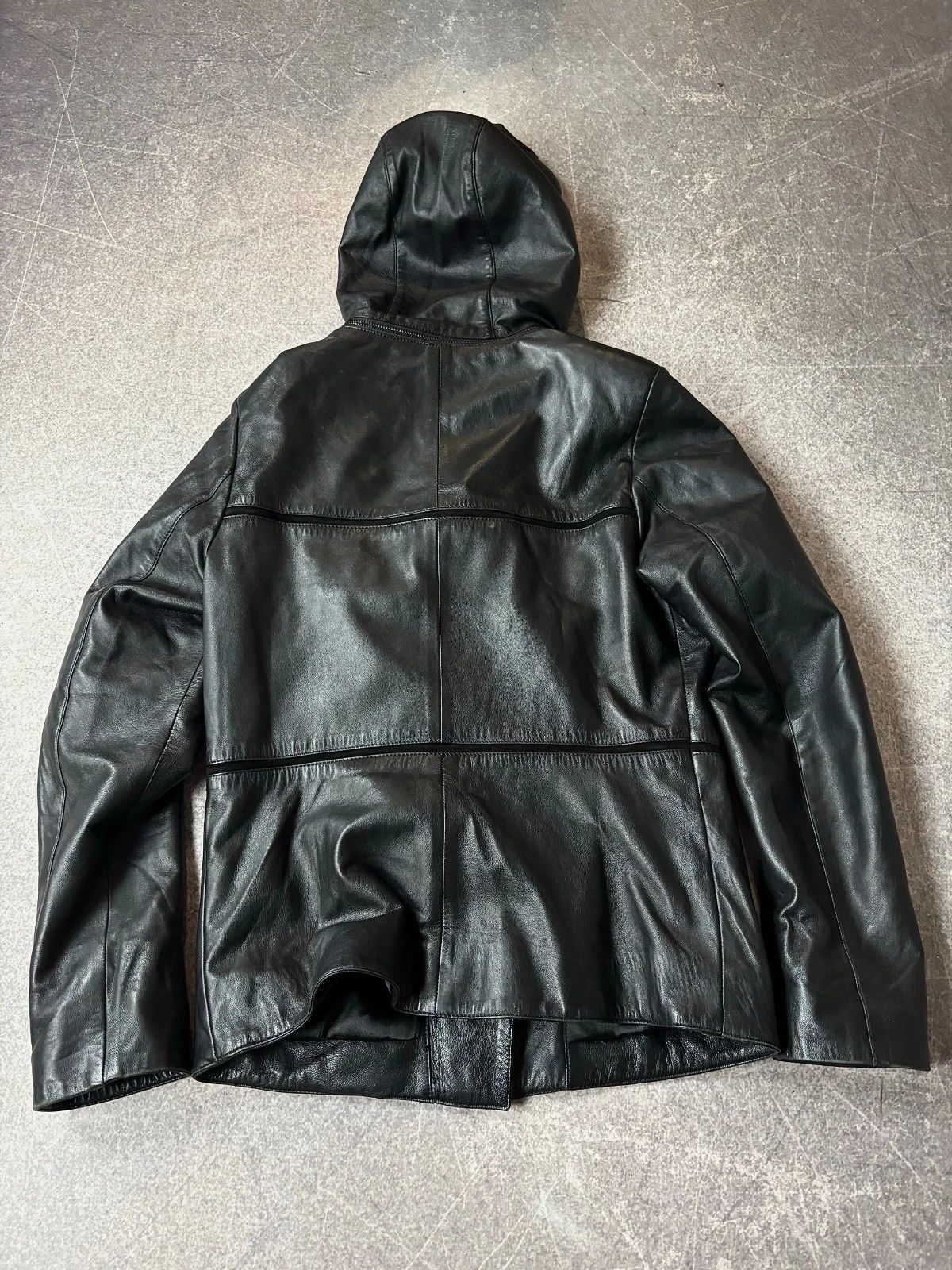 Yohji Yamamoto RICK OWENS TYPE! ASSYMETRICAL MULTI ZIPPER LEATHER JACKET Size US S / EU 44-46 / 1 - 8 Thumbnail
